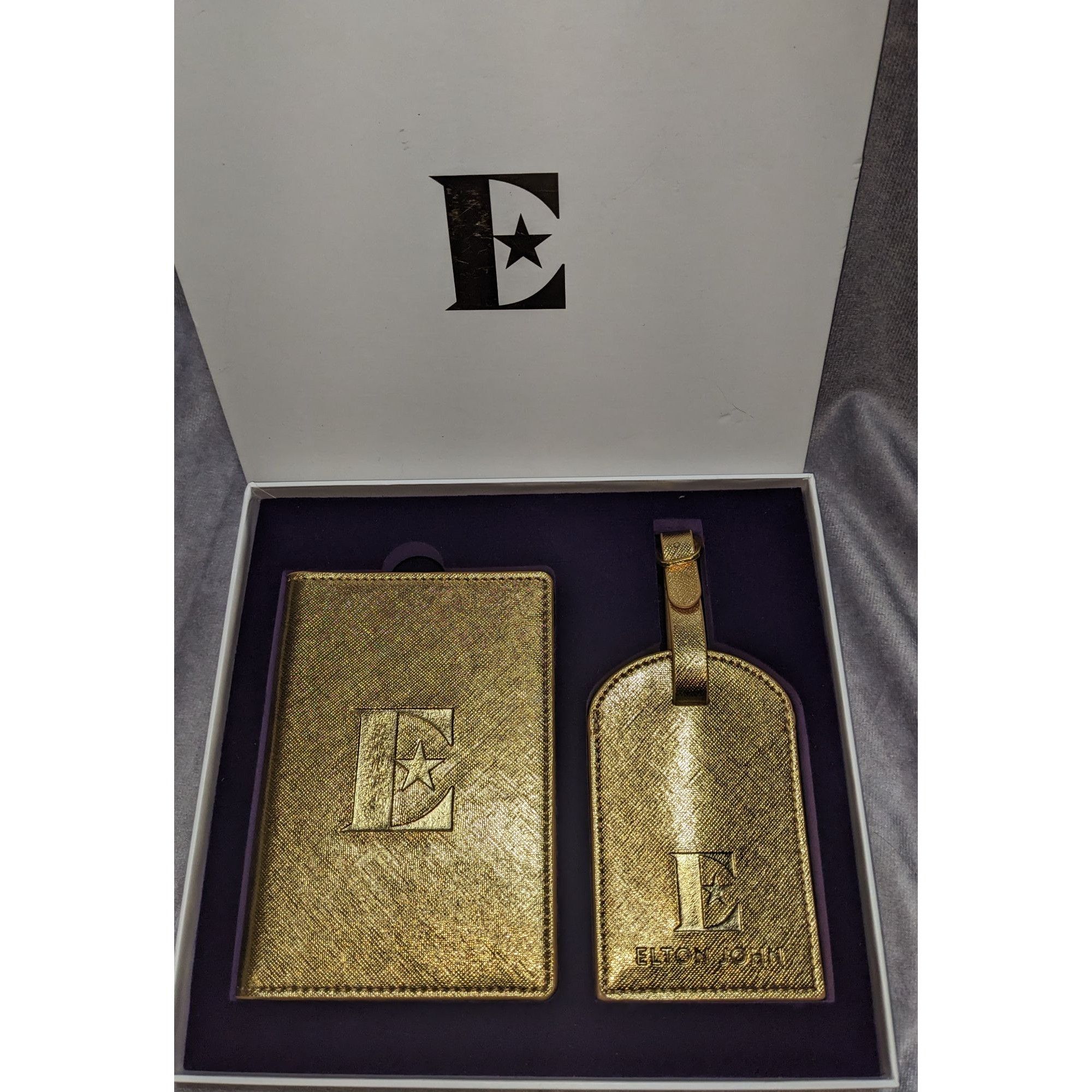 Other Goodbye Yellow Brick Road Elton John Gold Passport Holder & Size ONE SIZE - 1 Thumbnail