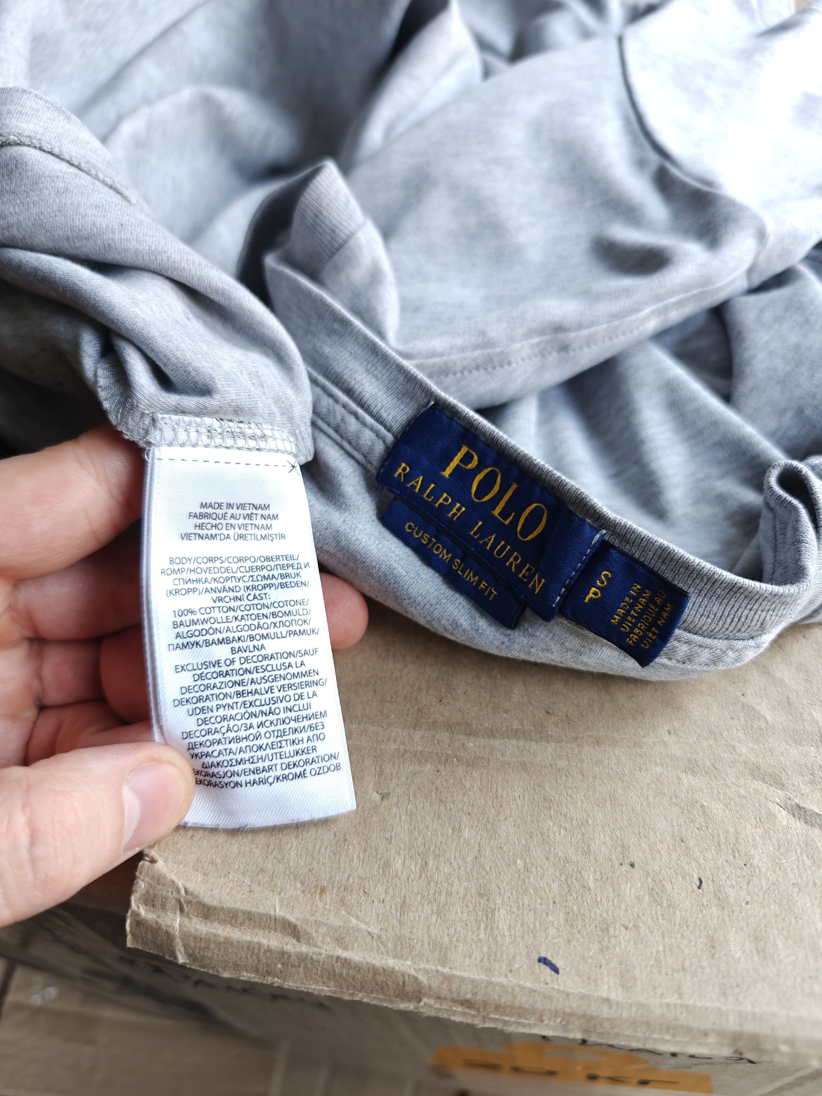 Polo Ralph Lauren Polo Ralph Lauren T-Shirt Custom Slim Fit Gray size S Size US S / EU 44-46 / 1 - 8 Thumbnail
