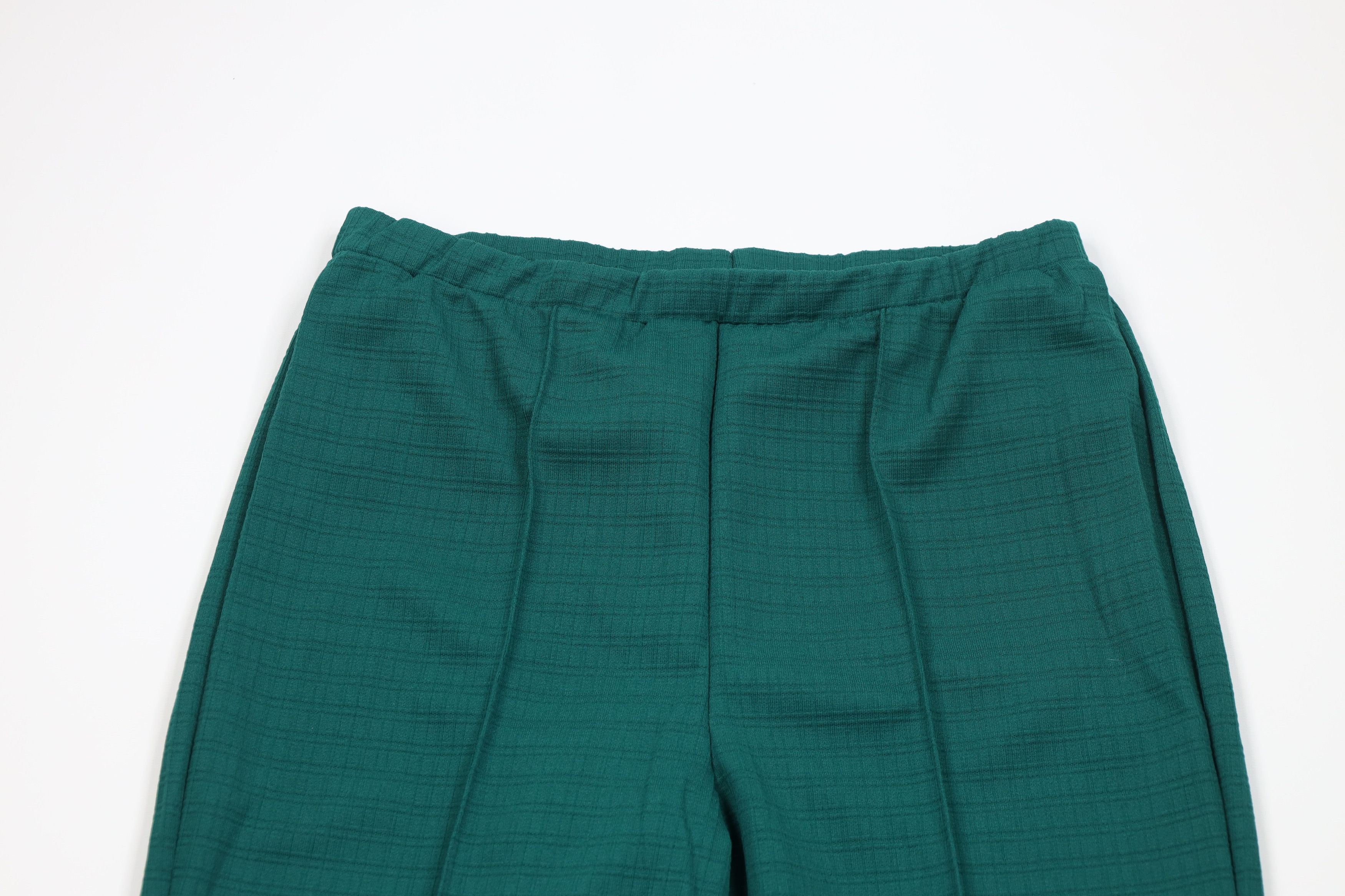 Vintage Vintage 70s Streetwear Knit Bell Bottoms Pants Green USA Size 38" / US 16 / IT 52 - 2 Thumbnail