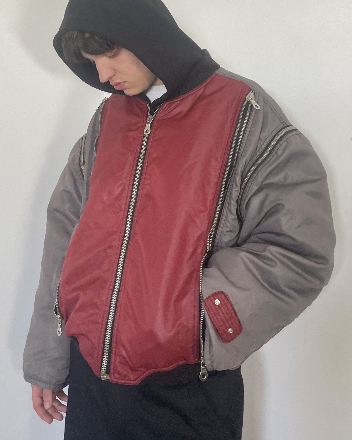 Vintage 1980s Soviet by Walter De Virgilis bomber jacket Size US L / EU 52-54 / 3 - 1 Thumbnail