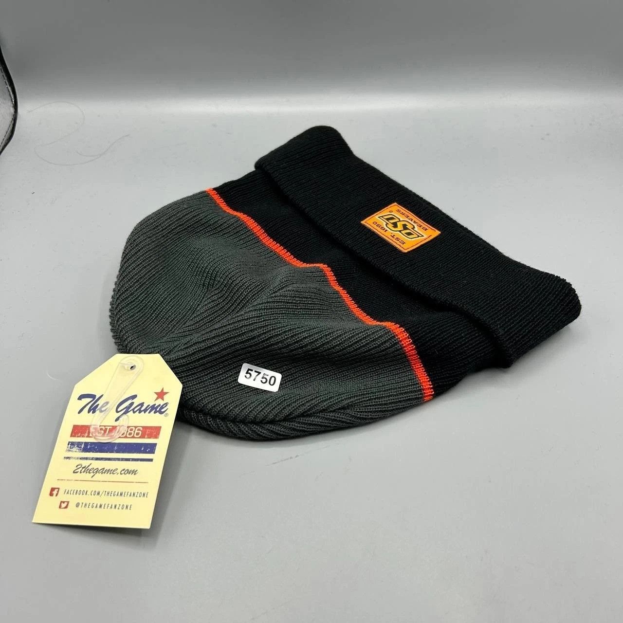 The Game Oklahoma State Cowboys Hat Men Black Gray Cuffed Beanie Size ONE SIZE - 7 Thumbnail