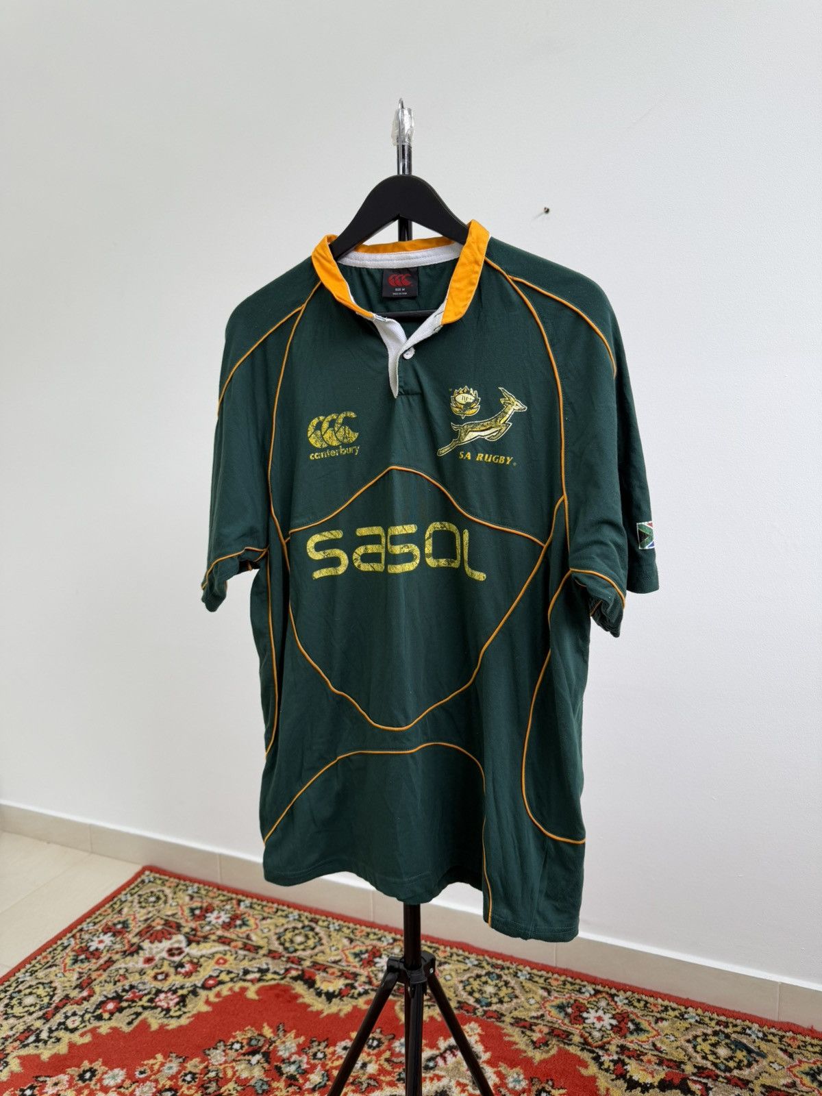 Other South Africa 2007-2008 Rugby Home Shirt Jersey Canterbury Size US L / EU 52-54 / 3 - 7 Thumbnail