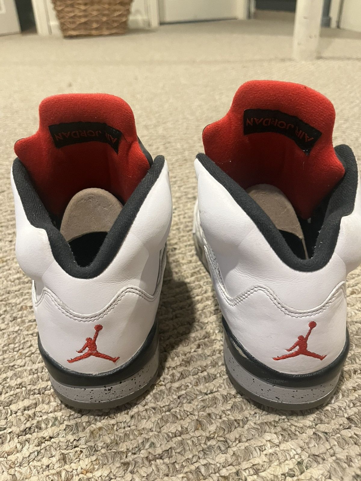 Jordan Brand × Vintage 2017 Jordan 5 retro white cement Size US 8 / EU 41 - 5 Thumbnail