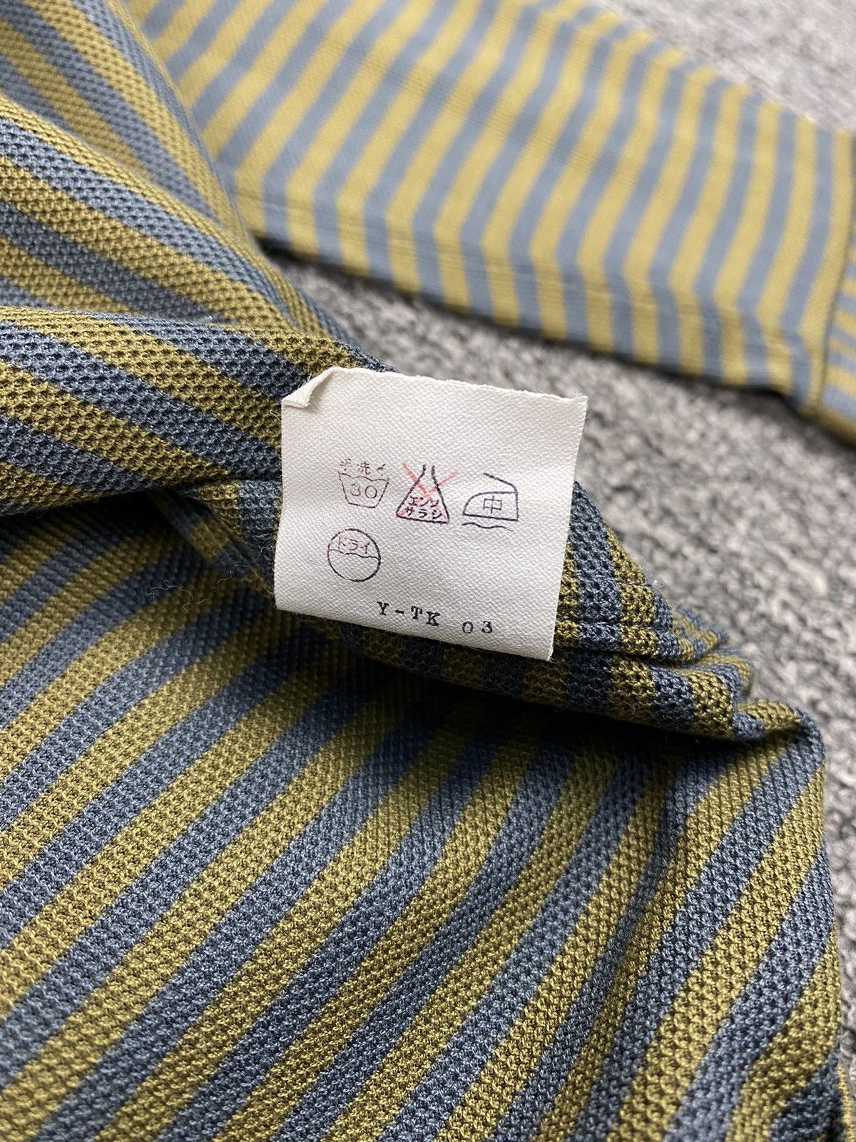 Christian Dior Monsieur × Designer × Vintage Vintage Christian Dior Monsieur Stripe Pocket Polo Size US M / EU 48-50 / 2 - 11 Thumbnail