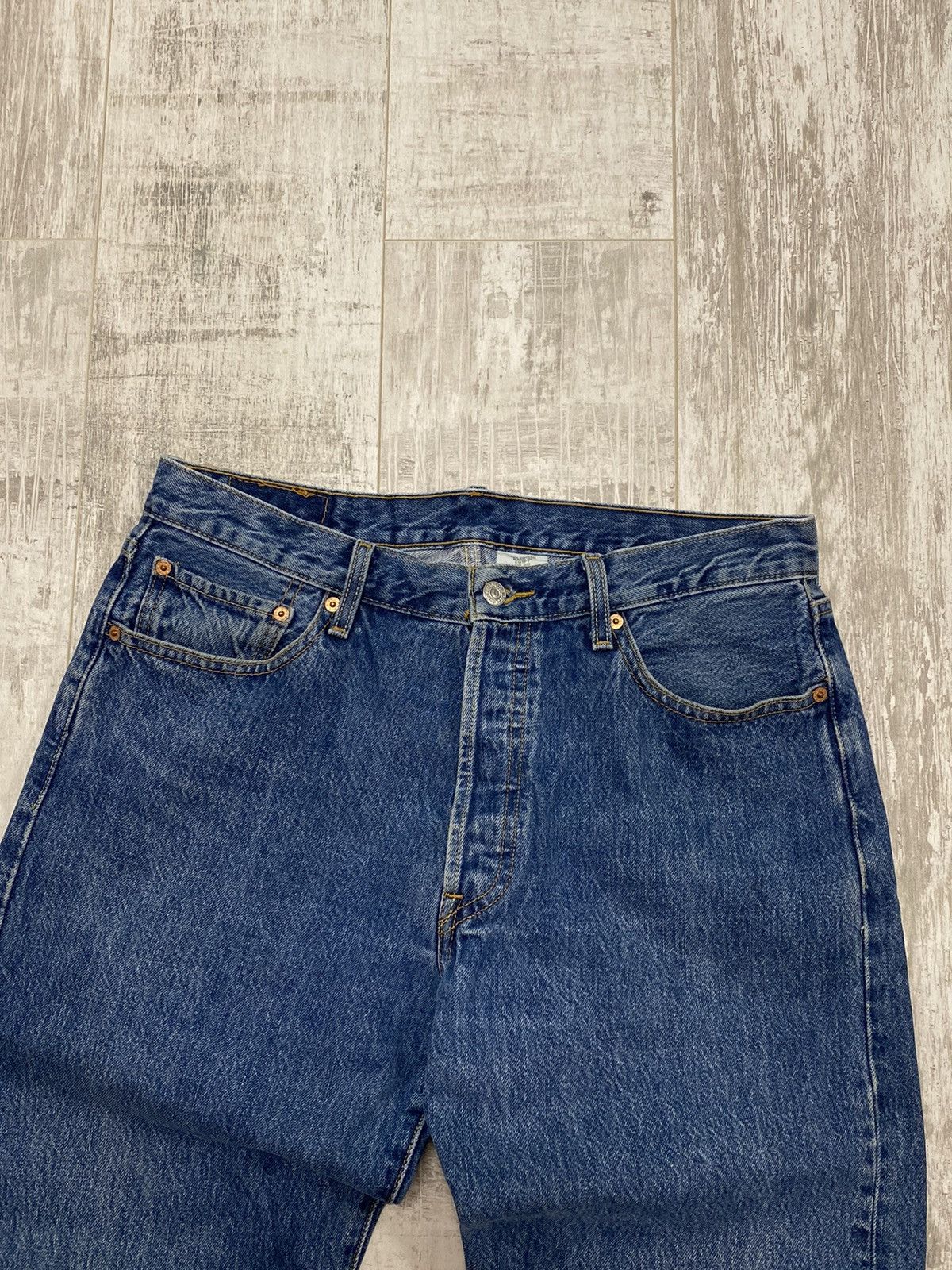 Levi's × Vintage 👀VINTAGE 90S LEVI’S 501 WIDE BLUE DENIM JEANS Size US 34 / EU 50 - 5 Thumbnail
