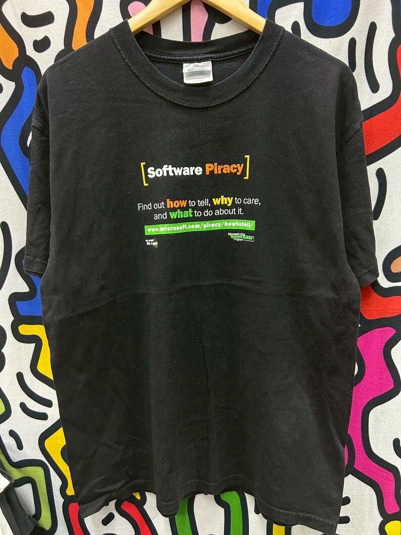 Vintage Vintage 2000s Microsoft tshirt size L Size US L / EU 52-54 / 3 - 2 Thumbnail