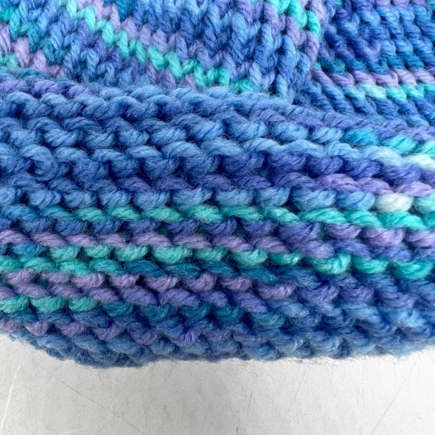 Vintage Hand Knitted Acrylic Purple Tasseled Beanie Hat One Size Womens USA Size ONE SIZE - 5 Thumbnail