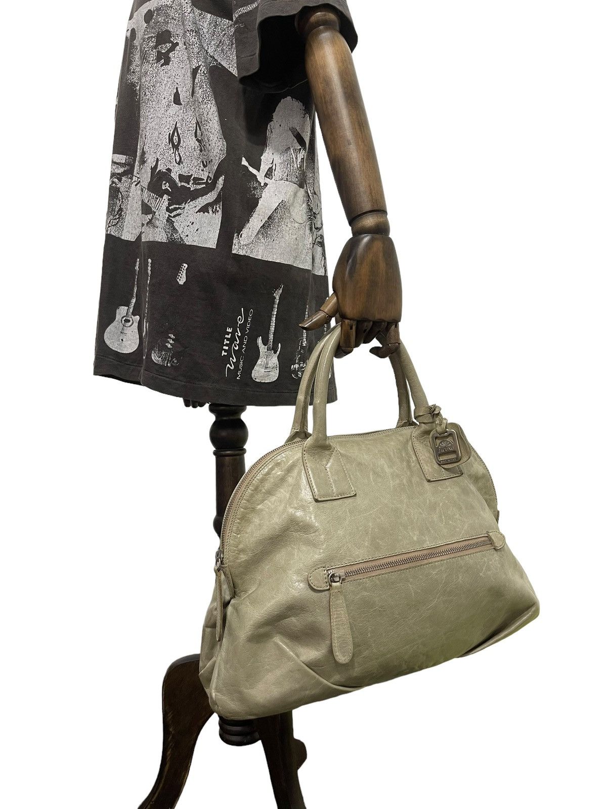 Genuine Leather Full Leather Jacono Italy Hand Bag 3🟩 Size ONE SIZE - 1 Thumbnail