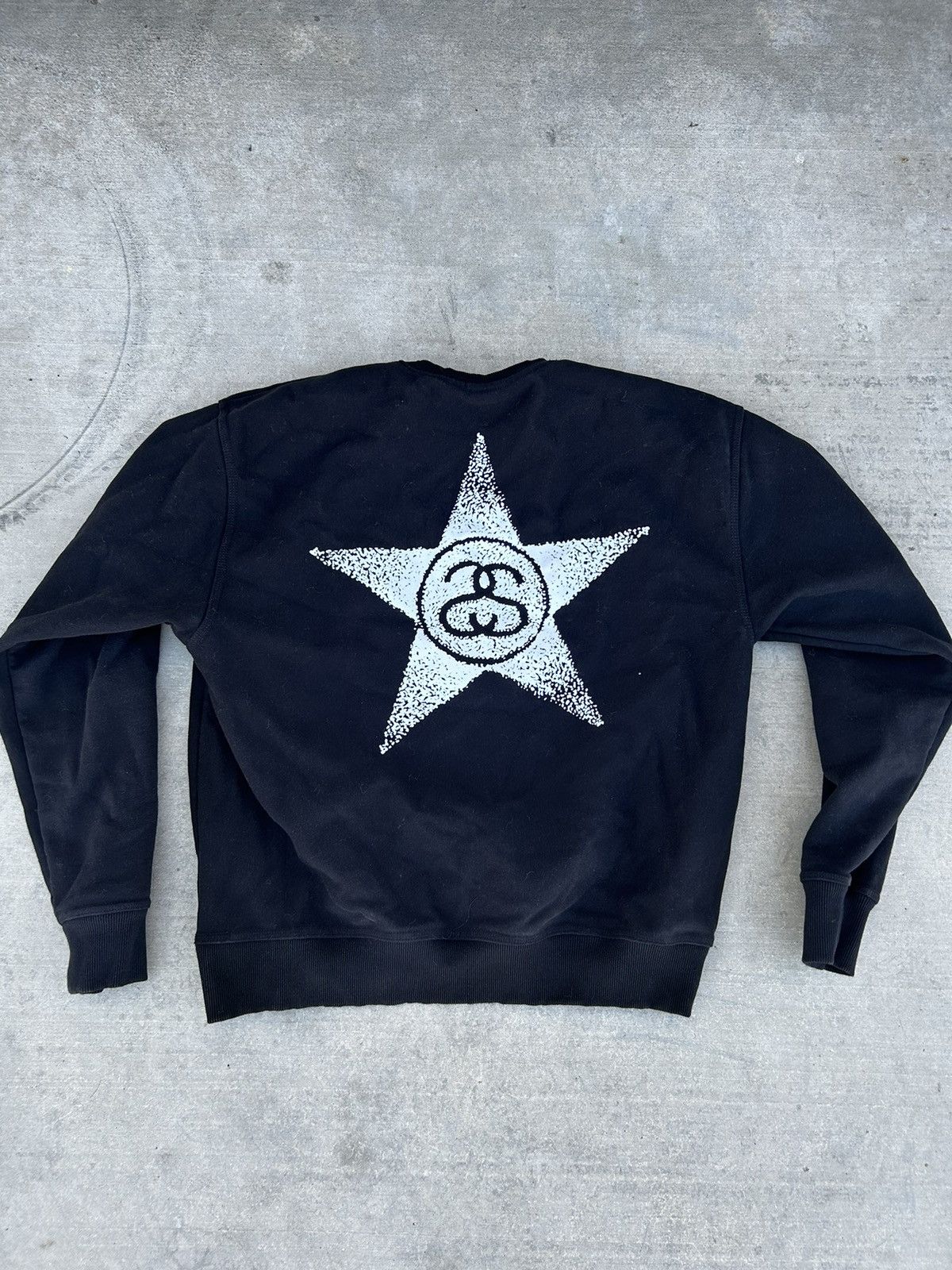 Stussy Black Stussy Crewneck Sweater Size US L / EU 52-54 / 3 - 2 Thumbnail