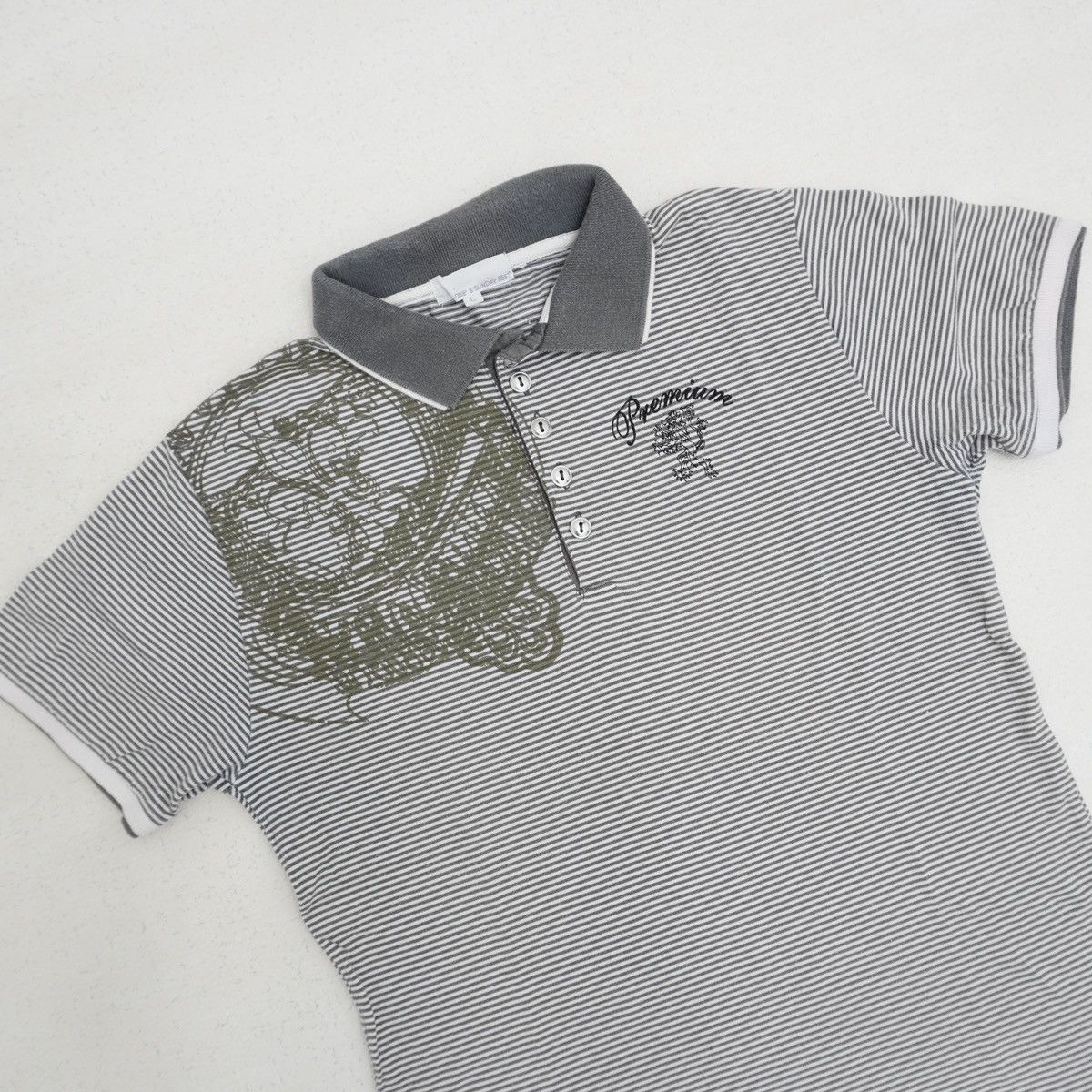 Japanese Brand Vintage Bohemian Striped Polo Tee Y2K Graphic Top Size US L / EU 52-54 / 3 - 2 Thumbnail