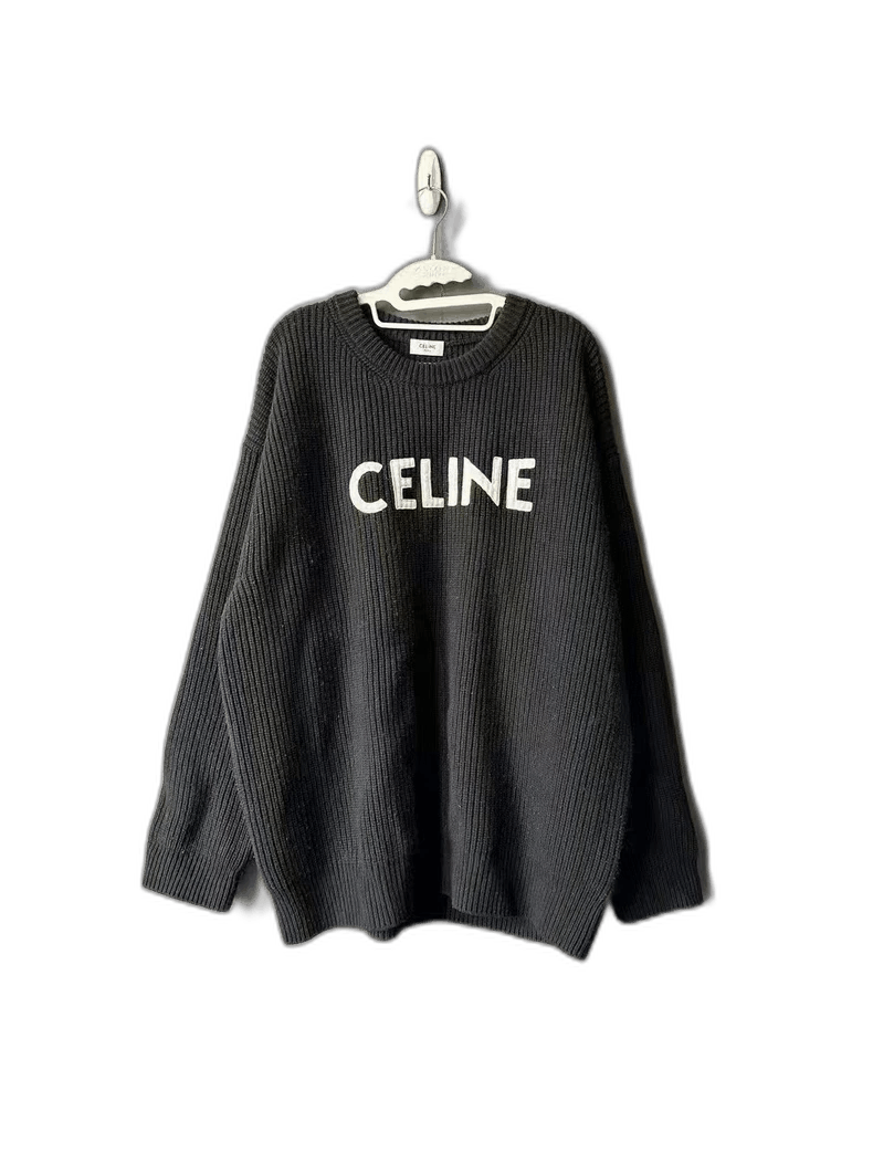 Celine Celine Black Ribbed Knit Sweater Size US S / EU 44-46 / 1 - 1 Thumbnail