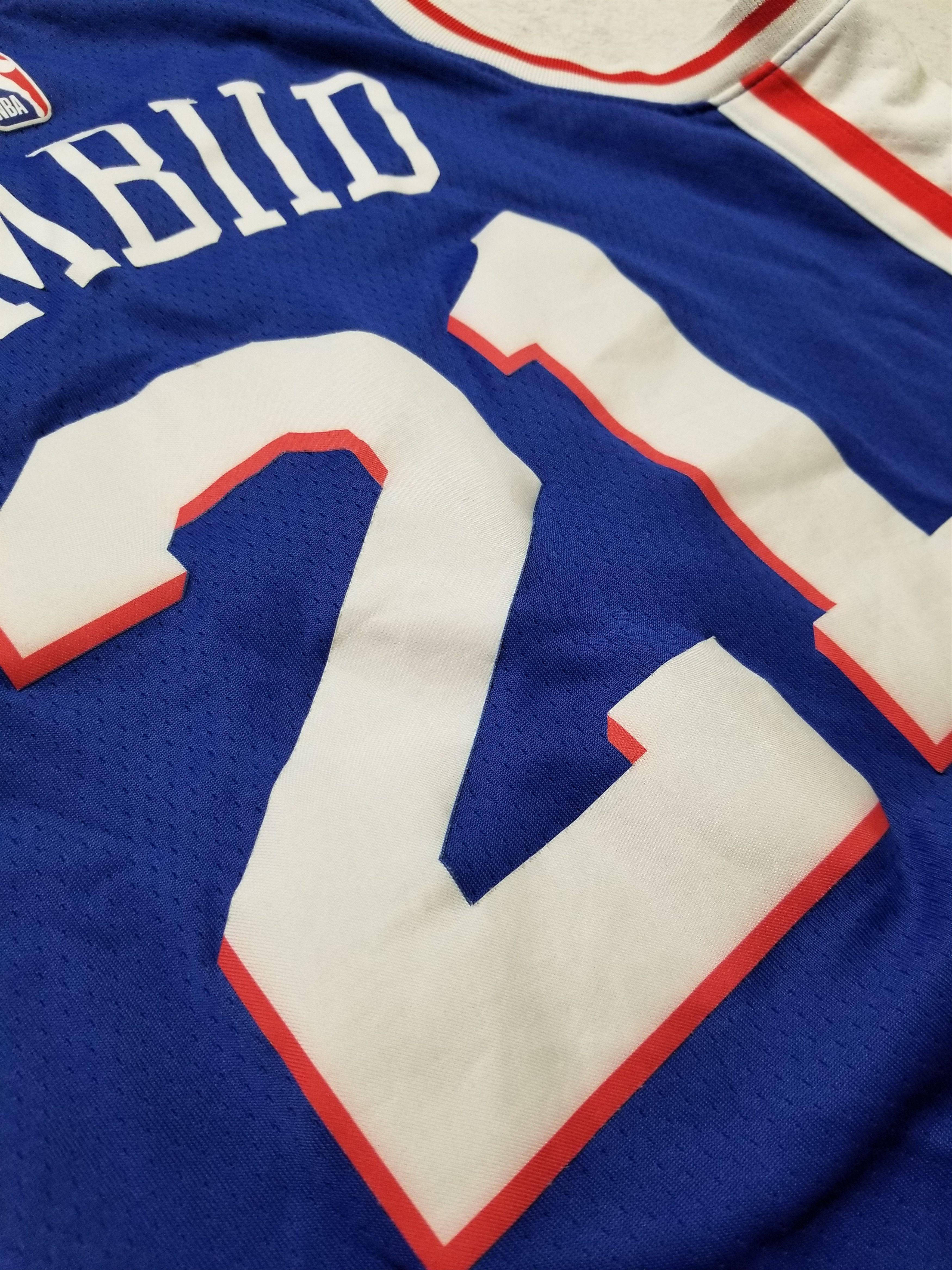 Nike Nike Philadelphia 76ers #21 Joel Embiid Basketball Jersey Size US S / EU 44-46 / 1 - 17 Thumbnail