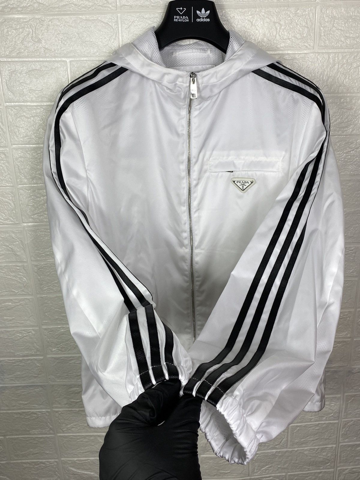 Adidas × Prada Adidas x Prada Re-Nylon Hooded Track Jacket Size US M / EU 48-50 / 2 - 4 Thumbnail