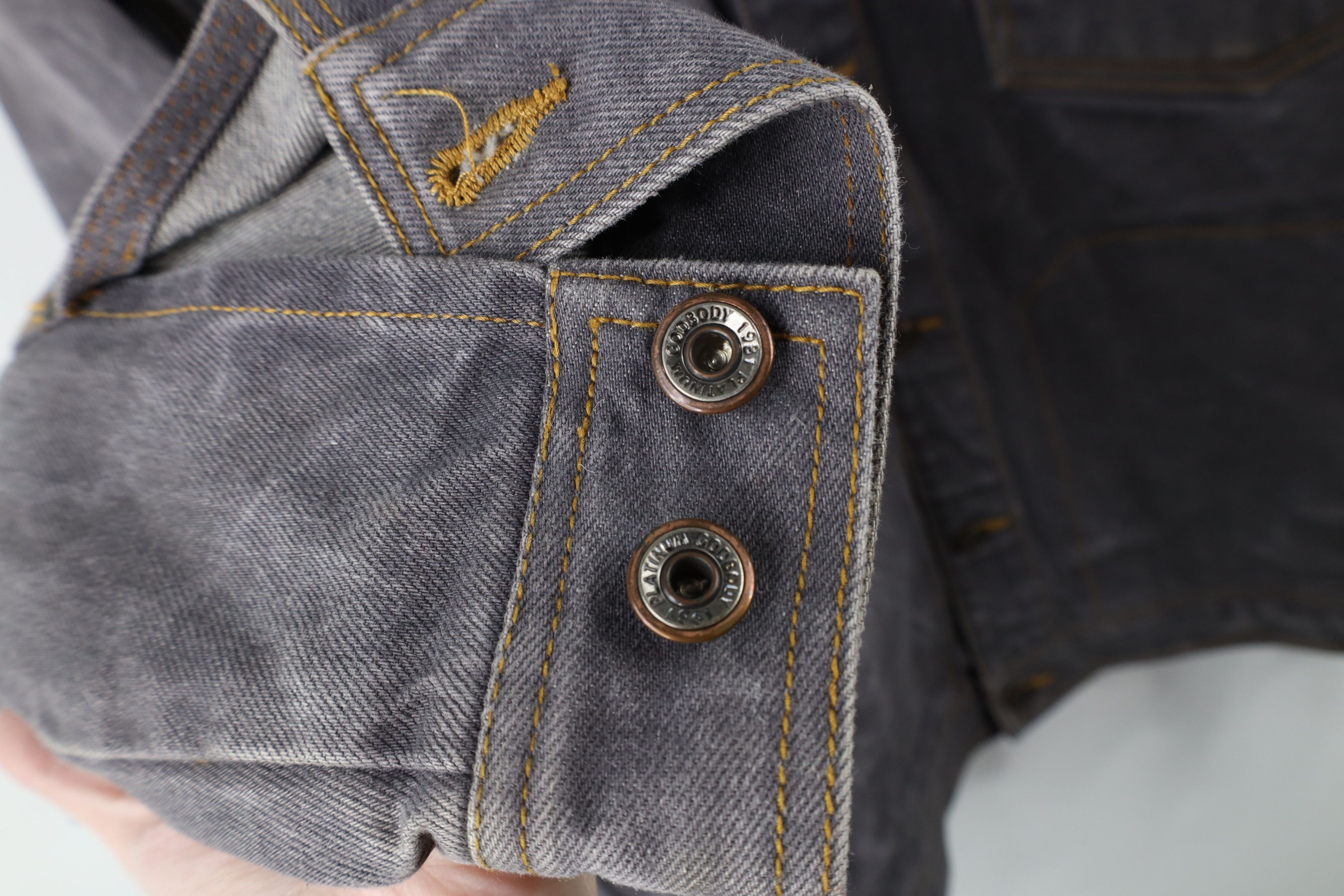 Vintage Vintage 90s Y2K Streetwear Baggy Denim Trucker Jacket Gray Size US M / EU 48-50 / 2 - 9 Thumbnail