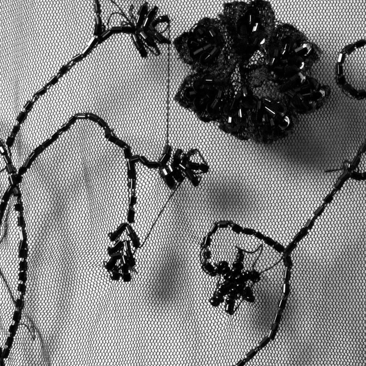 Vintage Unique gothic avant-garde blouse with embroidered beads Size S / US 4 / IT 40 - 7 Thumbnail