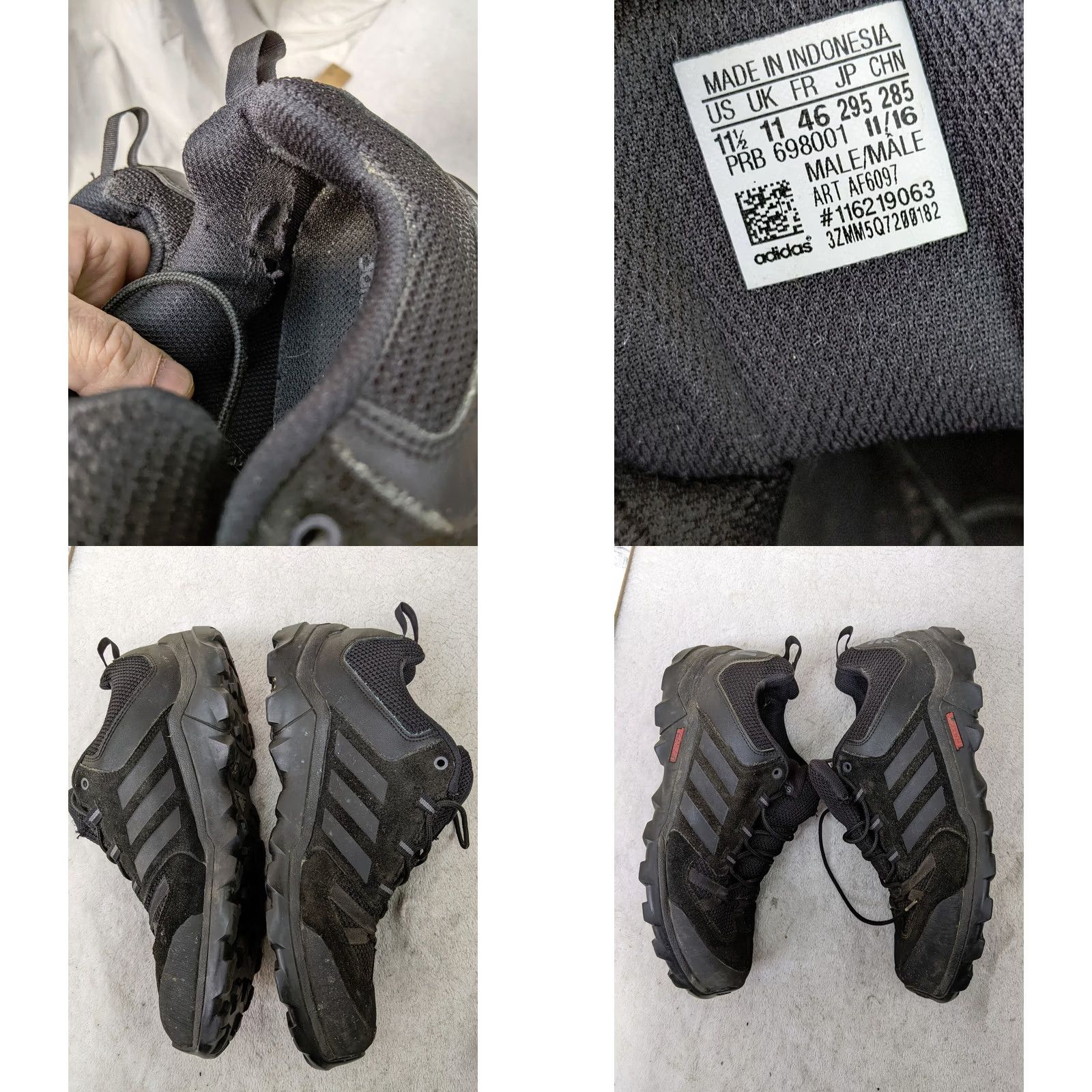 Adidas Adidas TERREX AX2R MID GTX Mens 11.5 46 Black Hiking Boots AF6097። Size US 12 / EU 45 - 8 Thumbnail