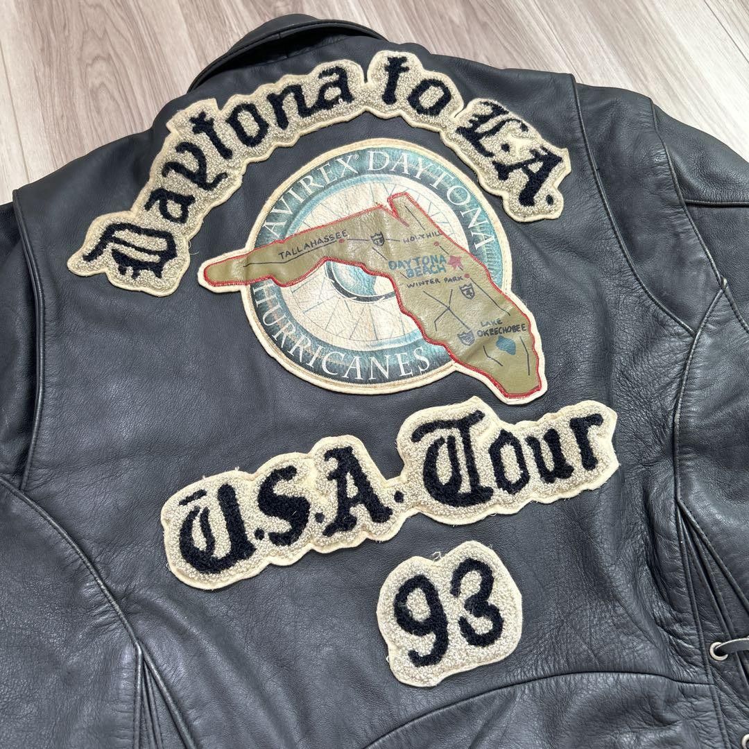 Avirex Avirex Daytona Leather Biker Jacket - M Size US M / EU 48-50 / 2 - 2 Thumbnail