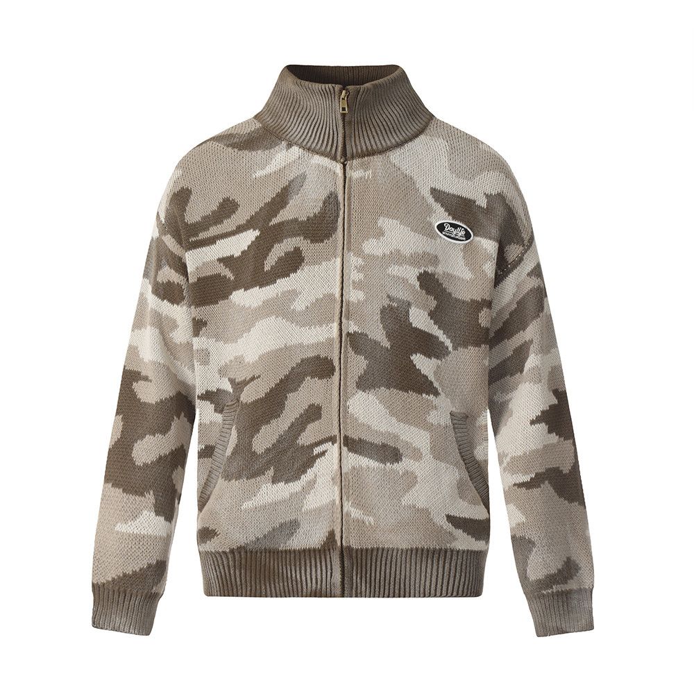 Japanese Brand × Vintage Oversized Vintage Camouflage Cardigan Size US L / EU 52-54 / 3 - 1 Thumbnail