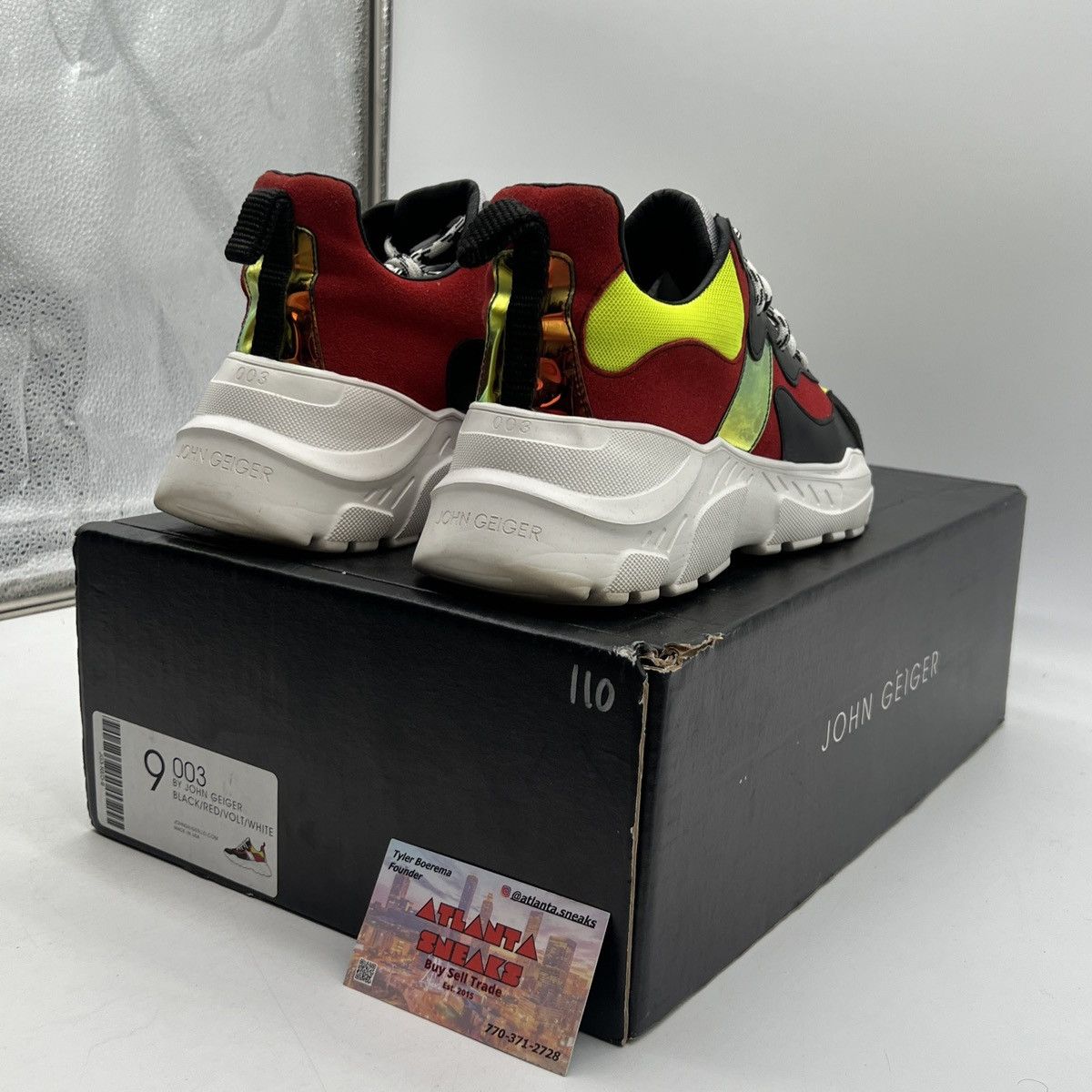 John Geiger John Geiger 003 Black red lime Size US 9 / EU 42 - 5 Thumbnail