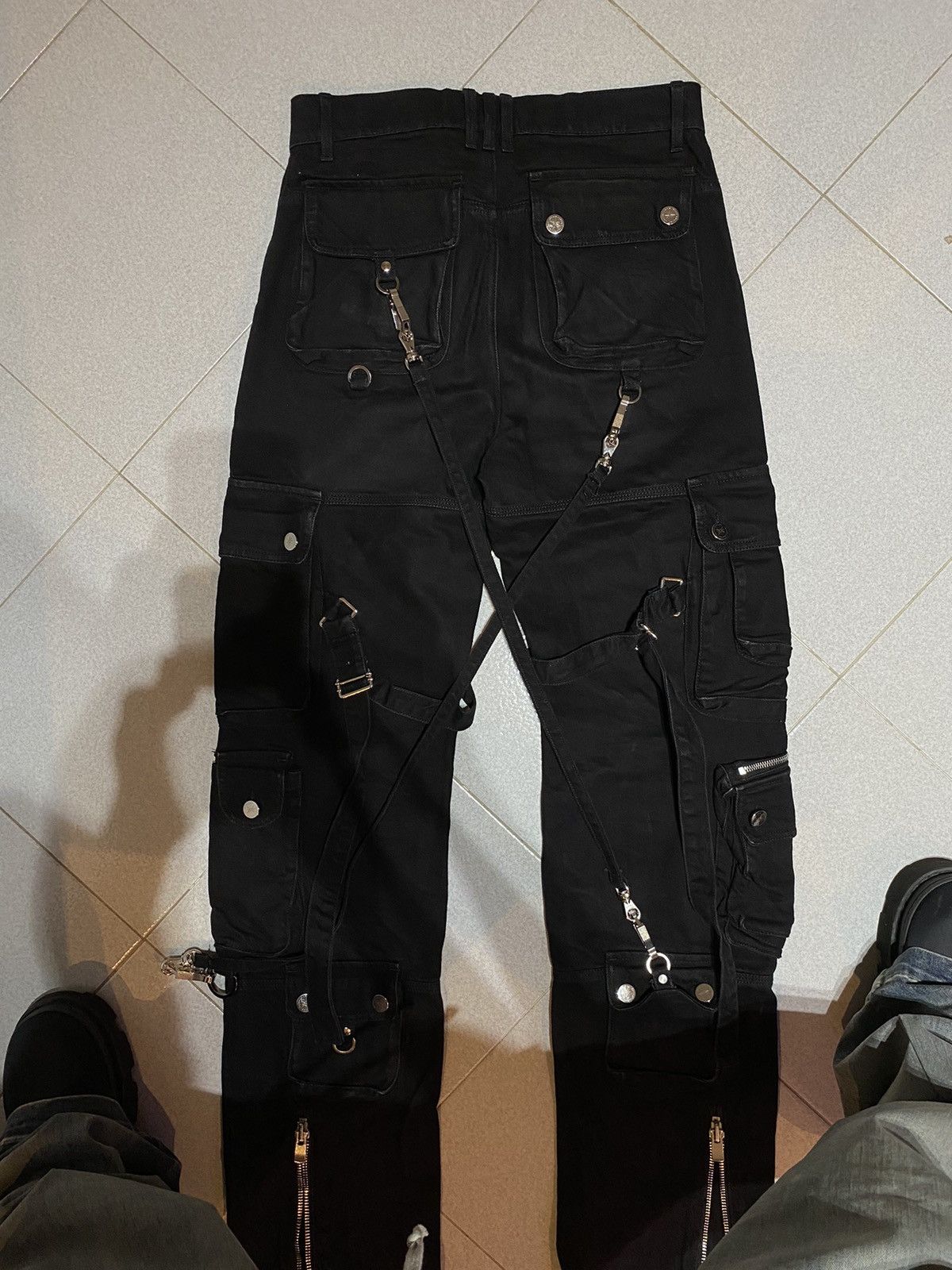 SHINE LUXURY Shine Luxury Studios ‘ANGELAR’ flight cargo Pants Size US 29 - 8 Thumbnail