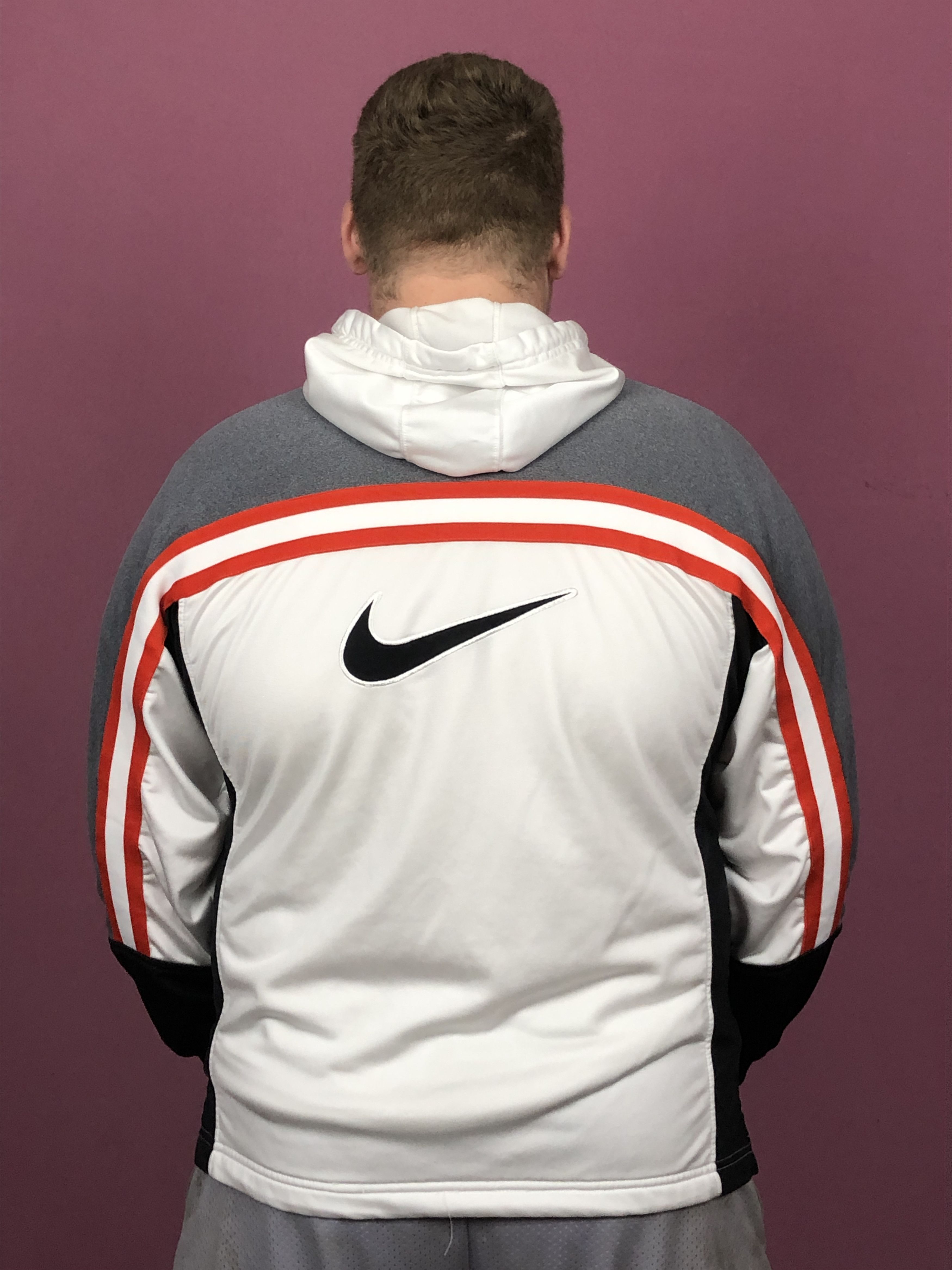 Nike × Vintage 90s Nike Vintage Men's Track Jacket - L Big Swoosh Size US L / EU 52-54 / 3 - 3 Thumbnail
