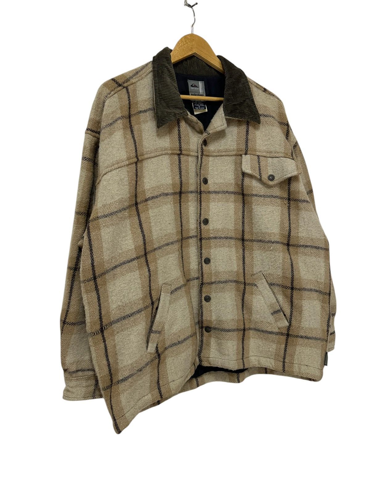 Quiksilver × Vintage 90s quiksilver silver edition wool jacket snapbutton Size US L / EU 52-54 / 3 - 2 Thumbnail