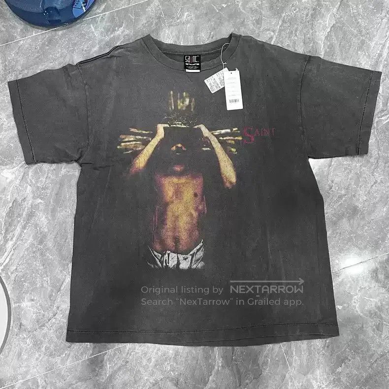 Saint Michael Saint Michael Cross God washed short sleeves. Size US XL / EU 56 / 4 - 1 Thumbnail