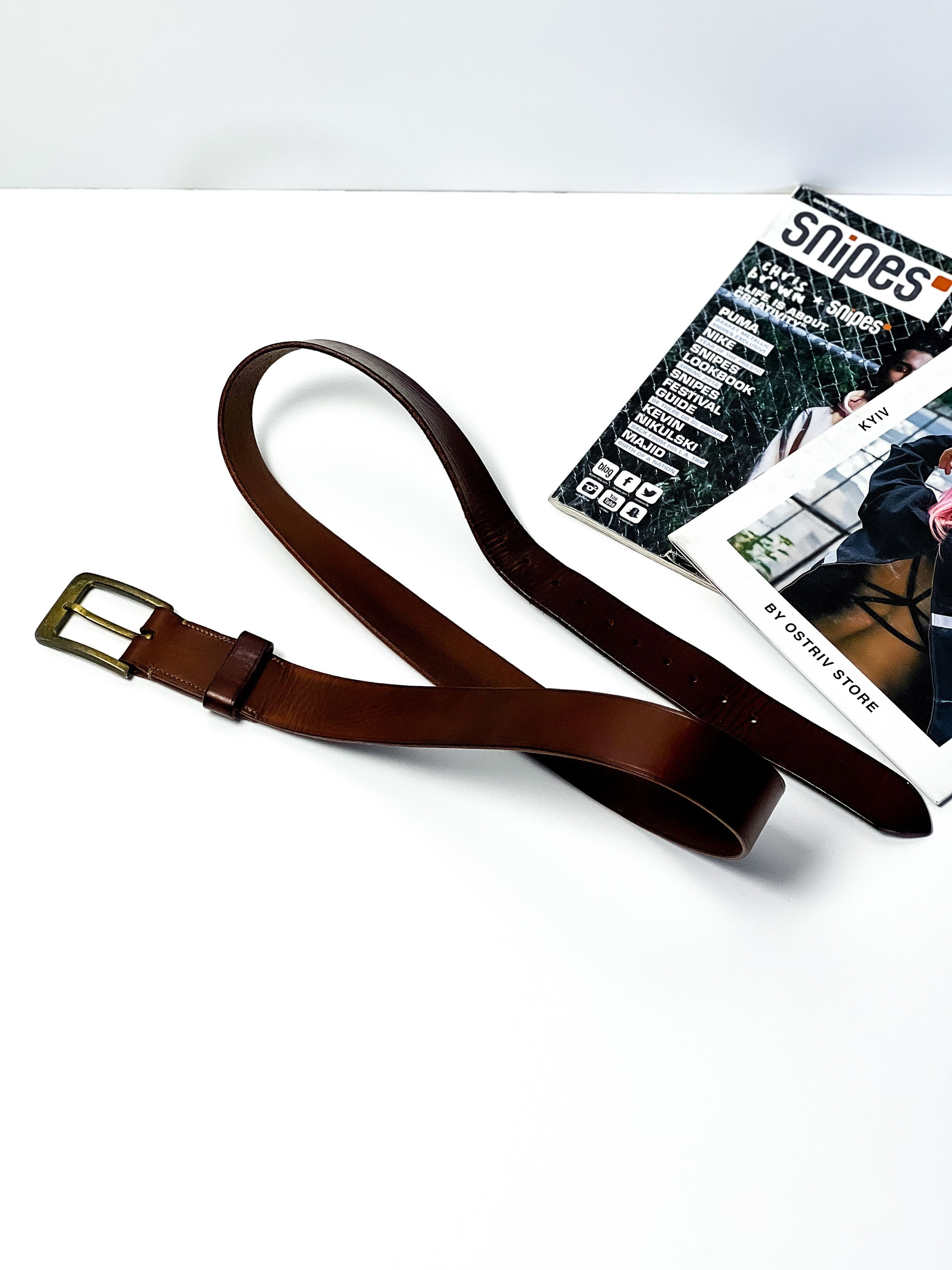 Vintage Leather Vintage Belt Size ONE SIZE - 2 Thumbnail