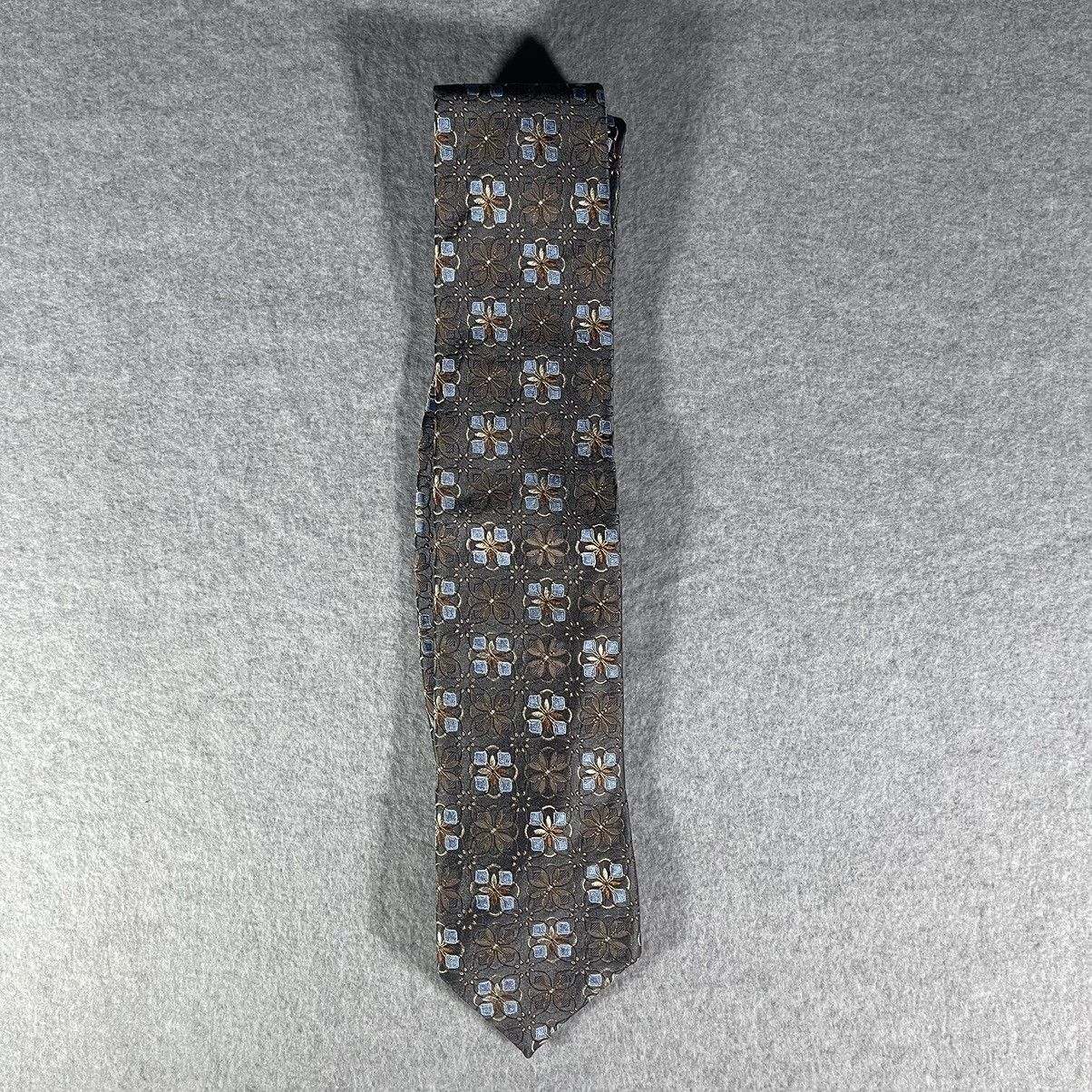 Ermenegildo Zegna Ermenegildo Zegna Silk Men’s Tie in Brown With Flower Prints Size ONE SIZE - 1 Thumbnail