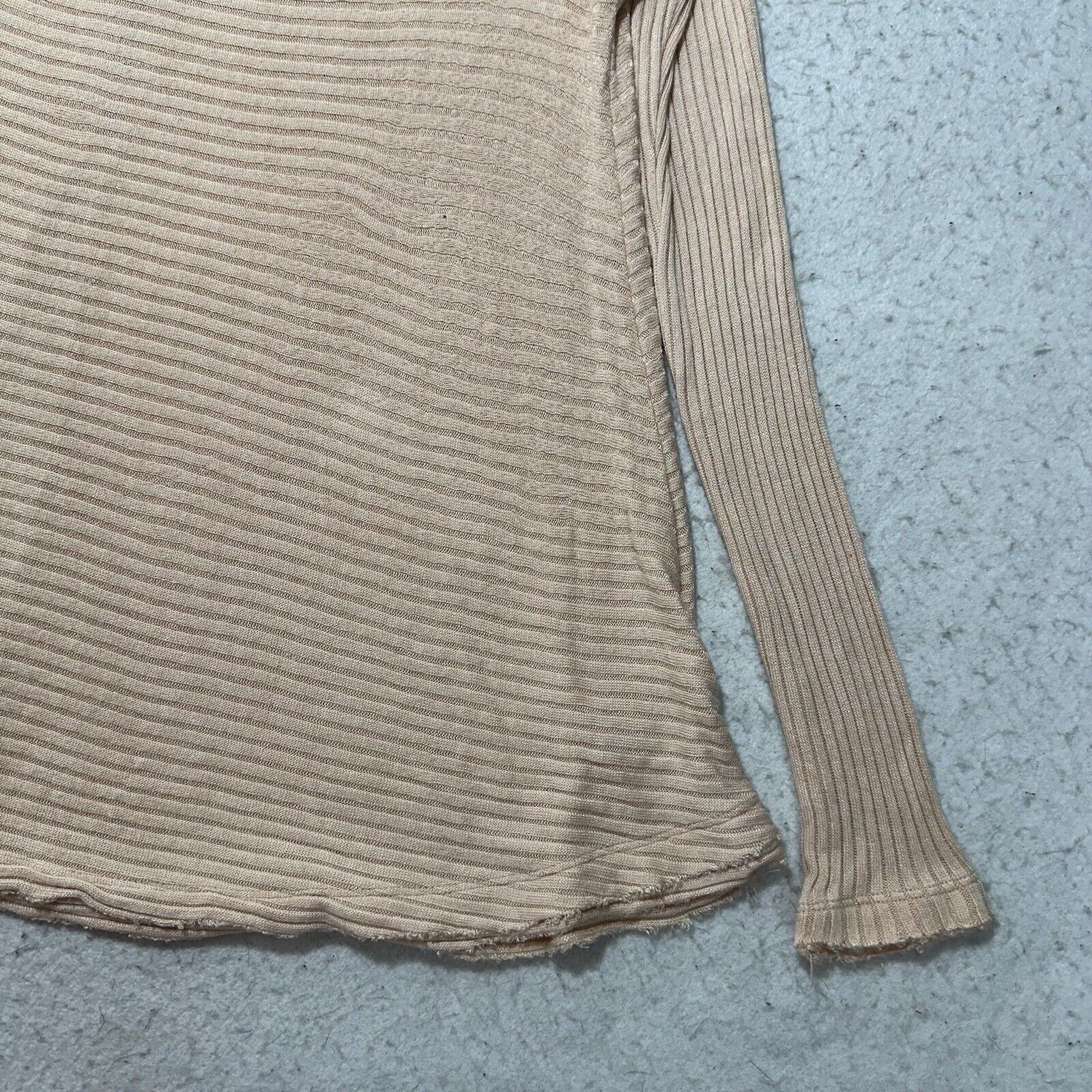 Free People We the Free People Small Cowl Neck Open Knit Pink Sweater Size S / US 4 / IT 40 - 6 Thumbnail