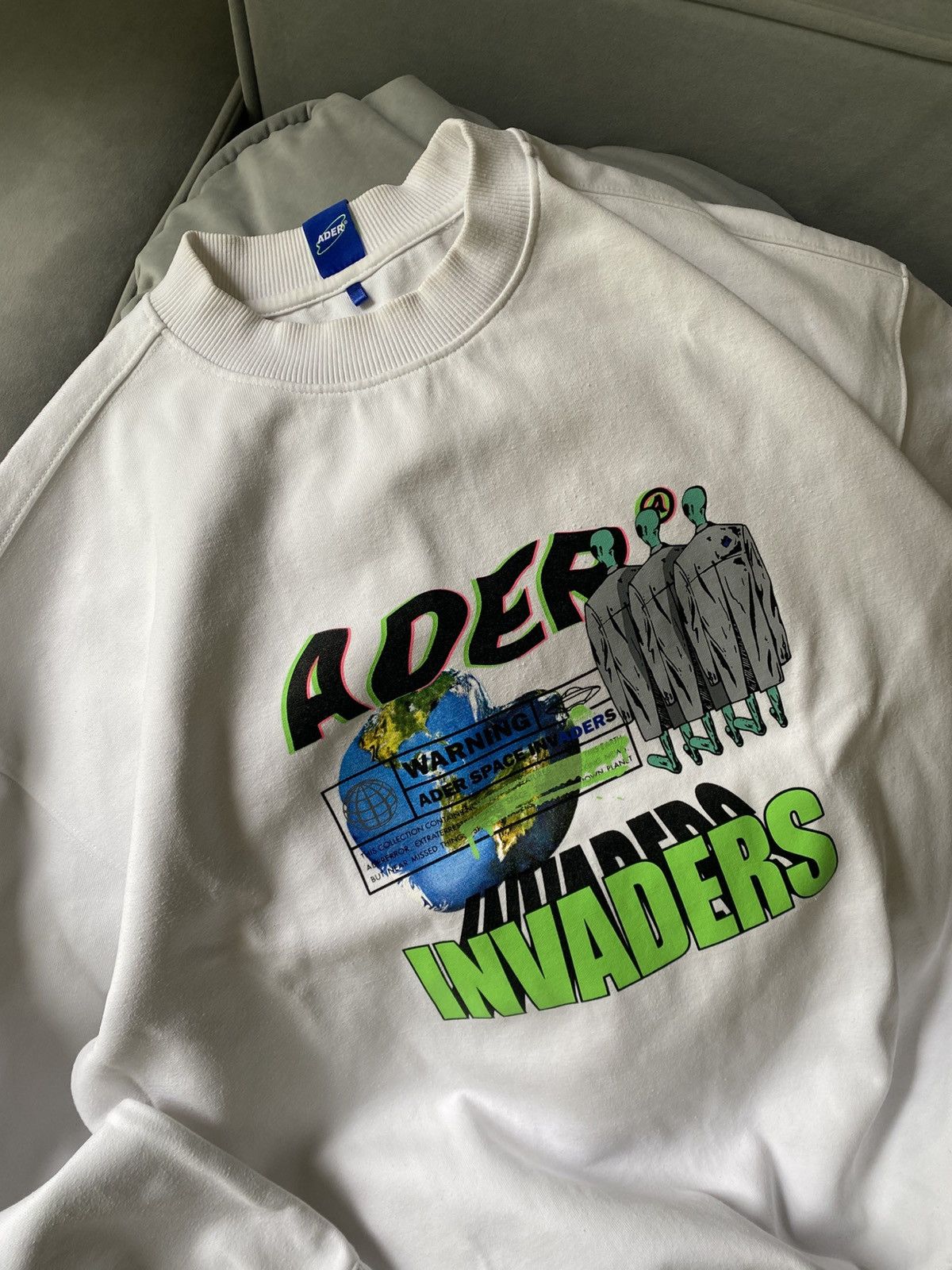 Ader Error Aderr Error space invaders sweatshirt Size US L / EU 52-54 / 3 - 5 Thumbnail