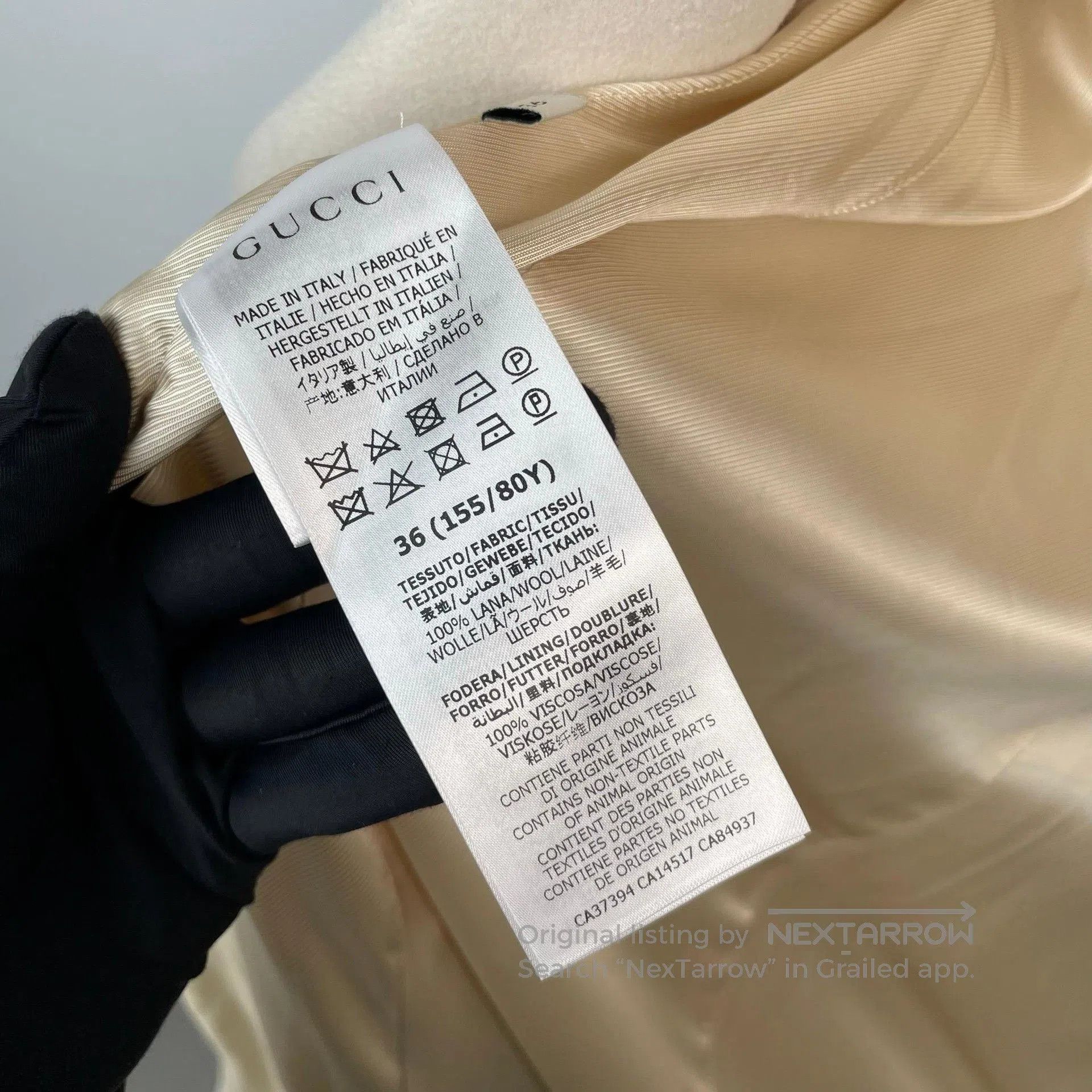 Gucci Gucci Cream Double. Size XS / US 0-2 / IT 36-38 - 8 Thumbnail