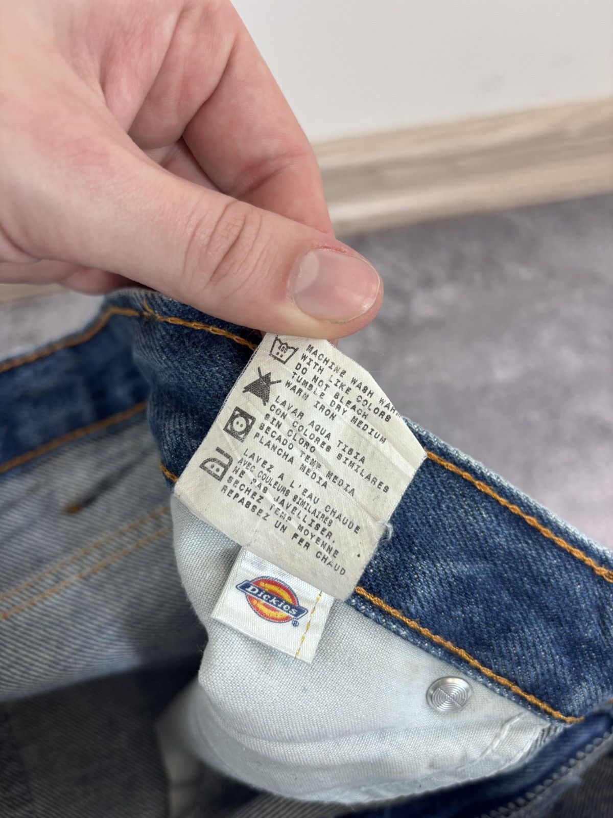 Dickies Dickies Men’s Denim Jeans Blue Regular Fit 9393RNB Size US 36 / EU 52 - 17 Thumbnail