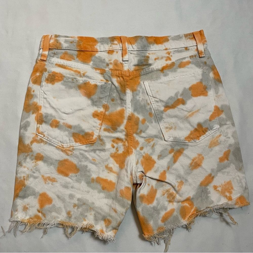Hudson Hudson Denim Hana Shorts Grey Orange Tie Dye Size 30 Size 30" / US 8 / IT 44 - 6 Thumbnail