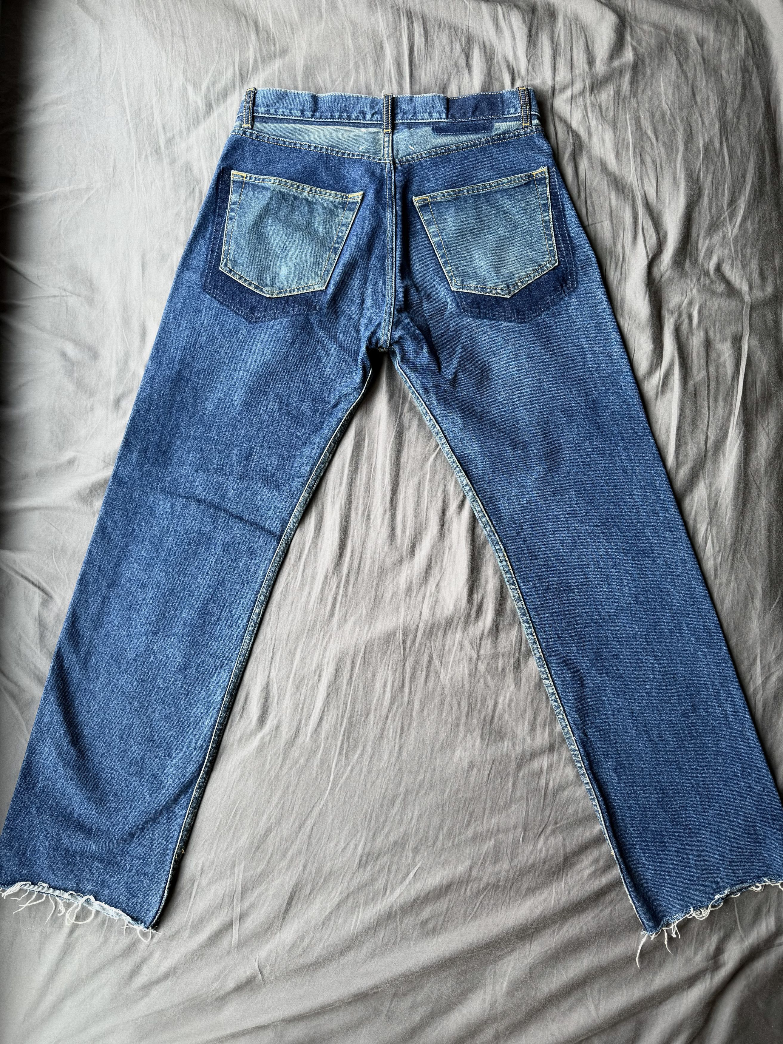 Maison Margiela × Ralph Lauren × The Row Maison Margiela Two-Toned Deconstructed Jeans Size US 30 / EU 46 - 5 Thumbnail