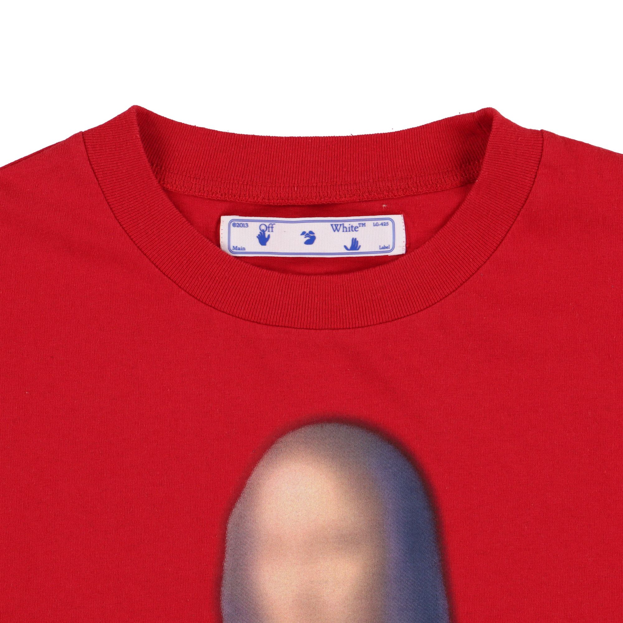 Off-White Red Blurred Mona Lisa Arrows T-Shirt Size US M / EU 48-50 / 2 - 2 Thumbnail