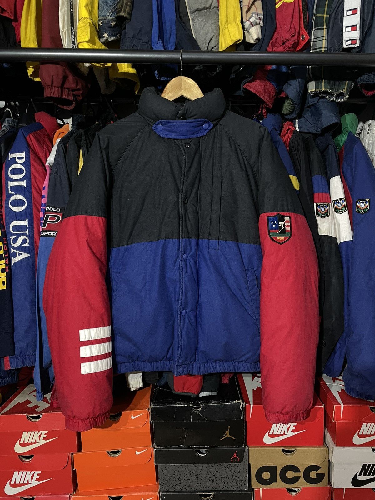 Polo Ralph Lauren × Vintage Puffer Polo Suicide Ski Patch Size US L / EU 52-54 / 3 - 1 Thumbnail