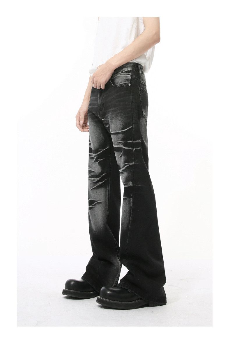 Japanese Brand × Jean Vintage Washed Heavy Loose Bootcut Jeans Size US 32 / EU 48 - 6 Thumbnail