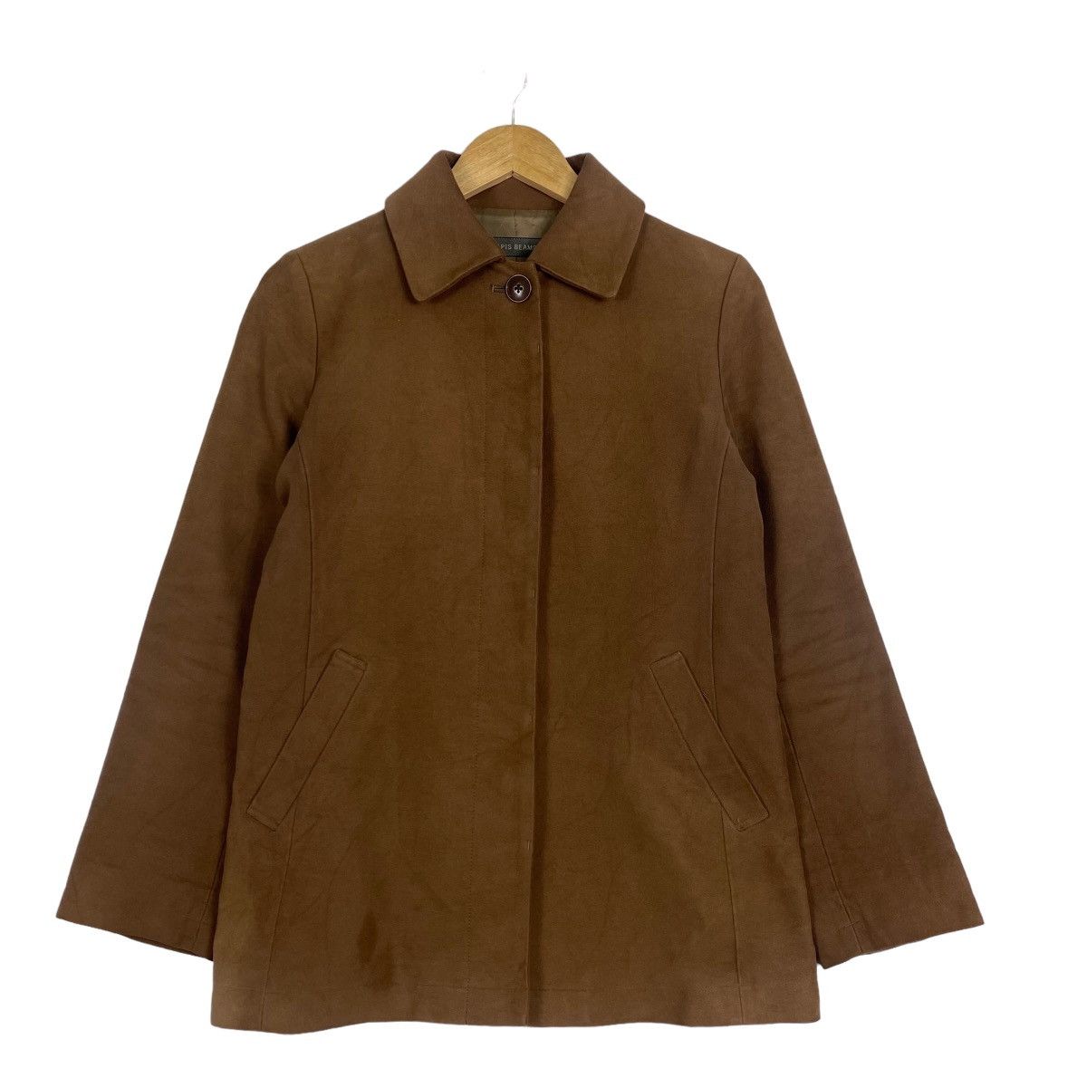 image of Beams X Lapis Women Jacket in Brown (Size Small)