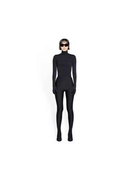 Balenciaga o1bcso1str1124 Knife Pantaleggings in Black Size 26" / US 2 / IT 38 - 2 Thumbnail