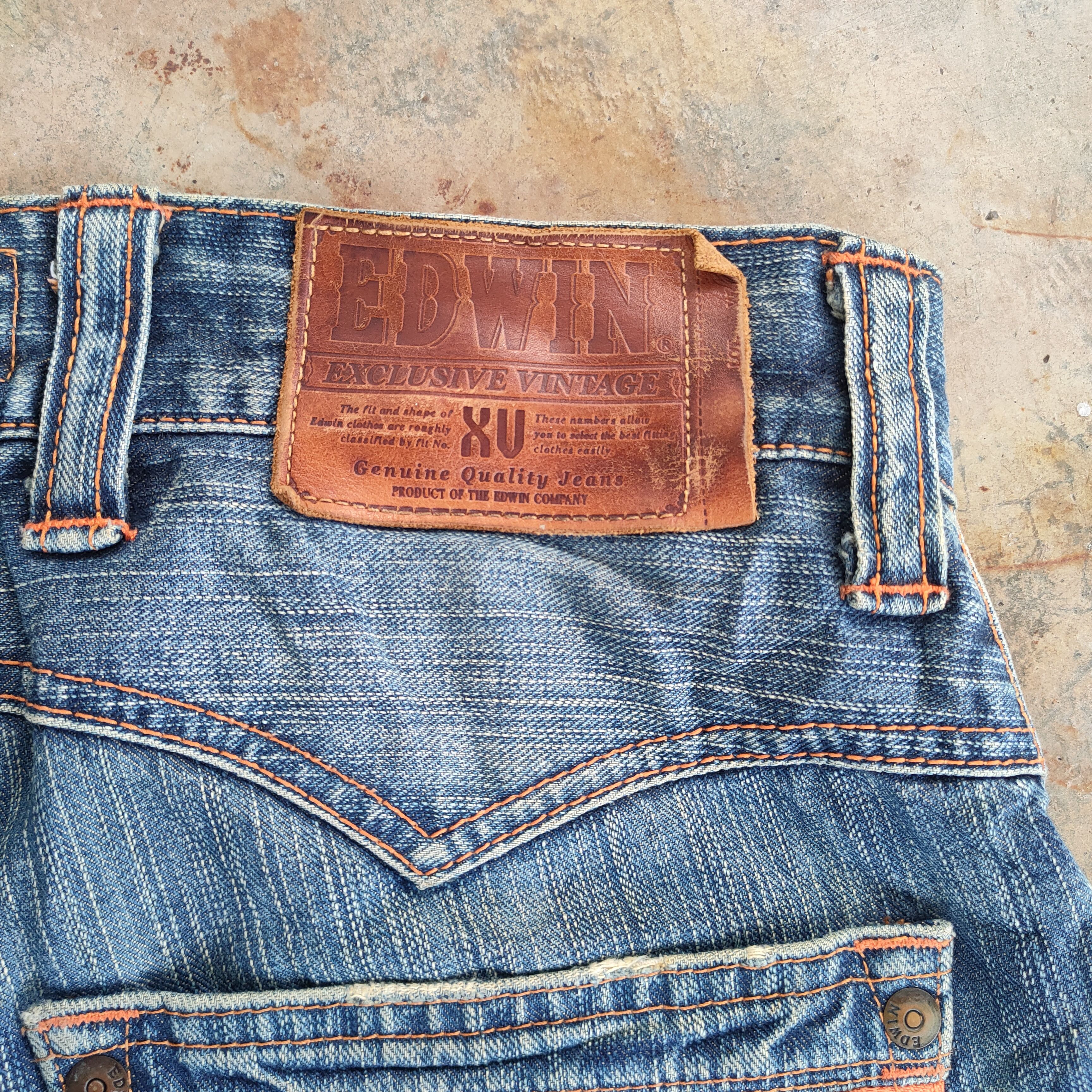 Edwin # EDWIN VINTAGE RIPPED FADED JEANS DENIM PANTS Size US 32 / EU 48 - 13 Thumbnail