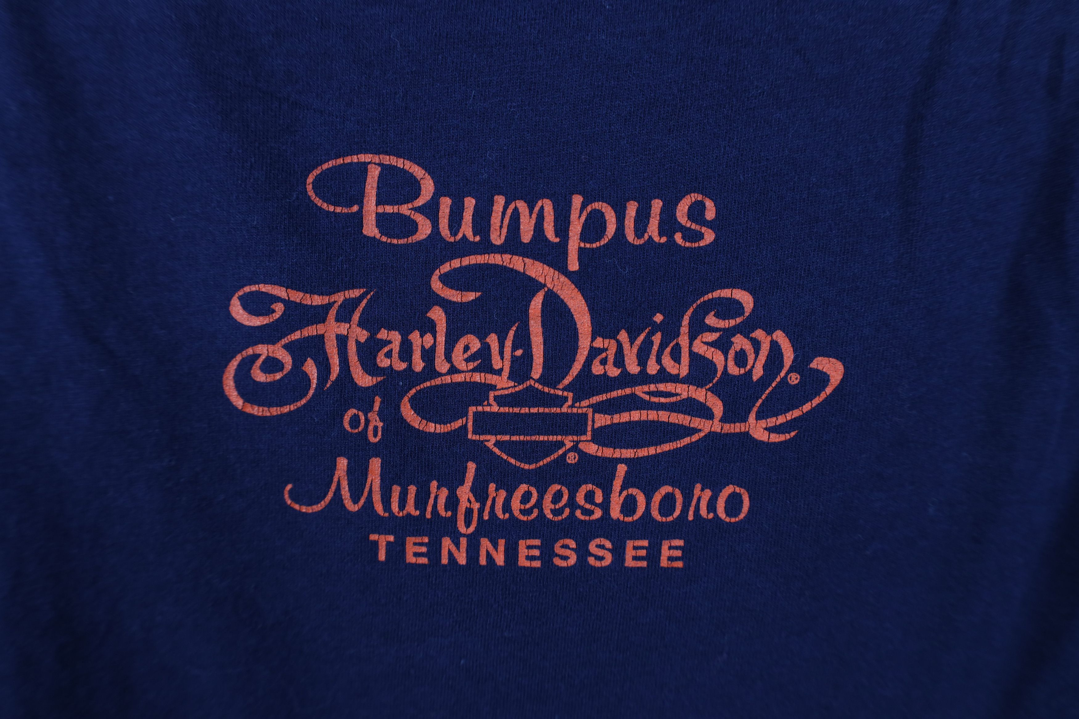 Harley Davidson Vintage Y2K Harley Davidson Spell Sequined T-Shirt Navy Blue Size M / US 6-8 / IT 42-44 - 10 Thumbnail