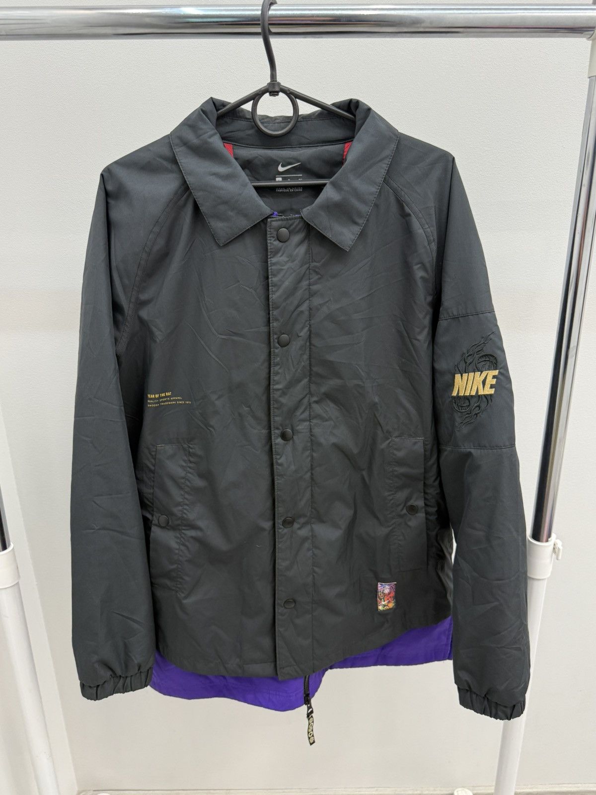 NBA × Nike × Supreme Rare Nike Kyrie Chinese New Year Embroidered Swoosh Jacket Size US S / EU 44-46 / 1 - 2 Thumbnail