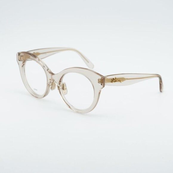 Loewe Loewe LW50074F 057 Eyeglasses Transparent Brown 50mm Cat Eye Size ONE SIZE - 1 Thumbnail