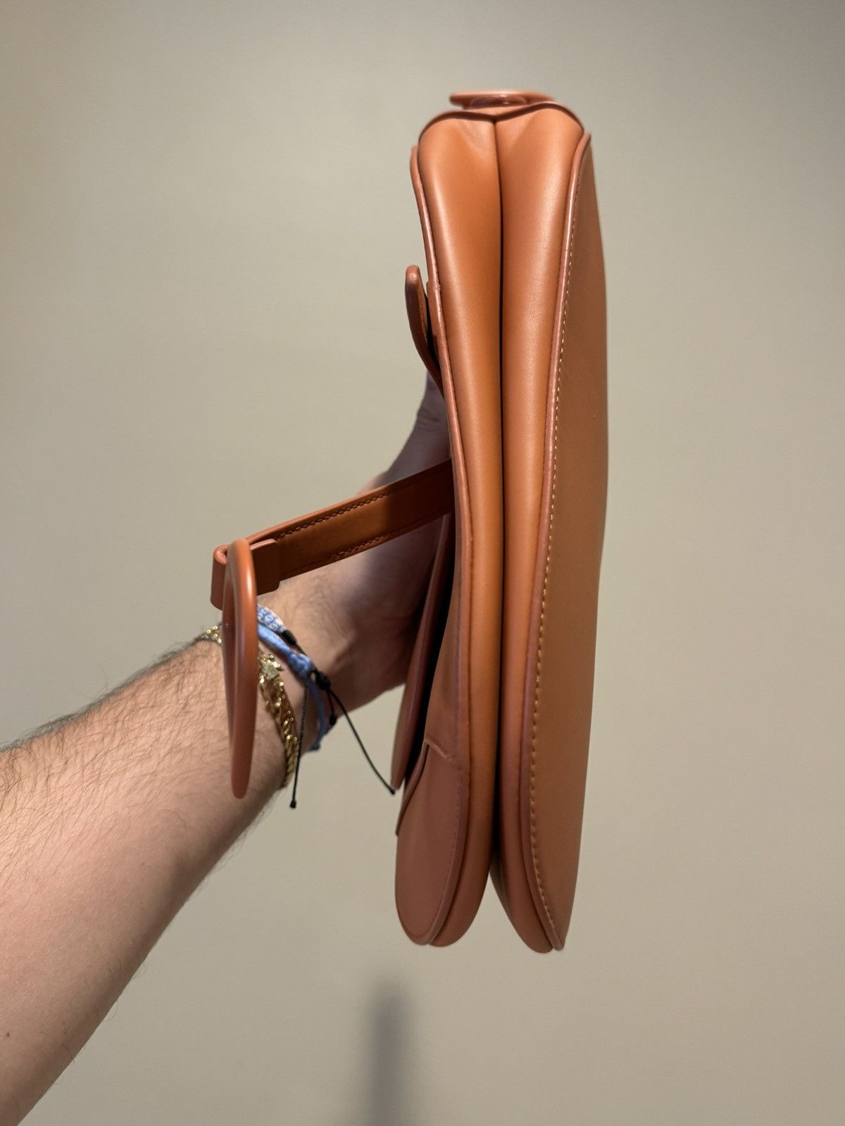 Dior Dior Ultra Matte Saddle Bag Orange Leather Medium Size ONE SIZE - 8 Thumbnail