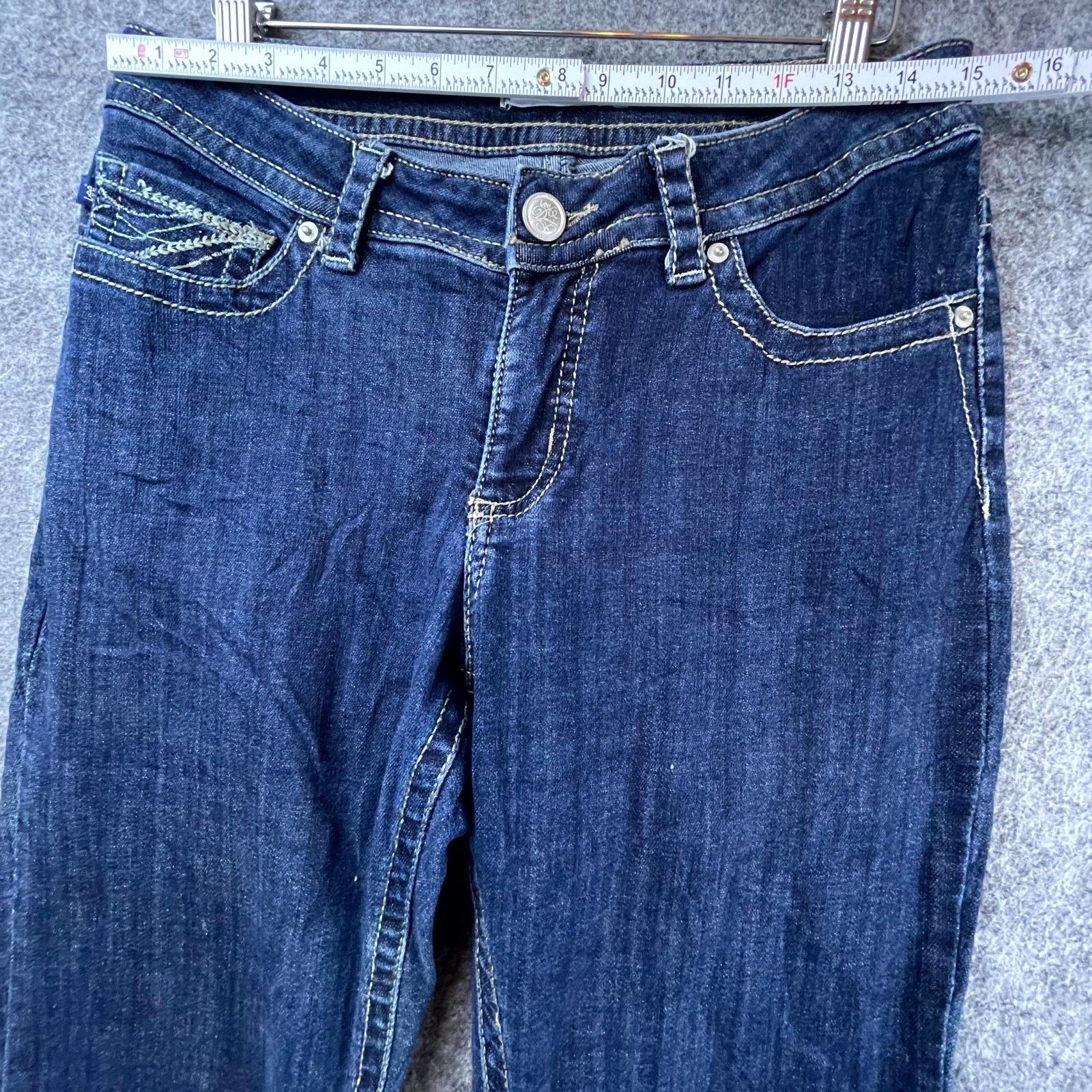 Lee Lee Slender Secret Lower Waist Jeans Womens 8 Y2K Bootcut Size 30" / US 8 / IT 44 - 7 Thumbnail