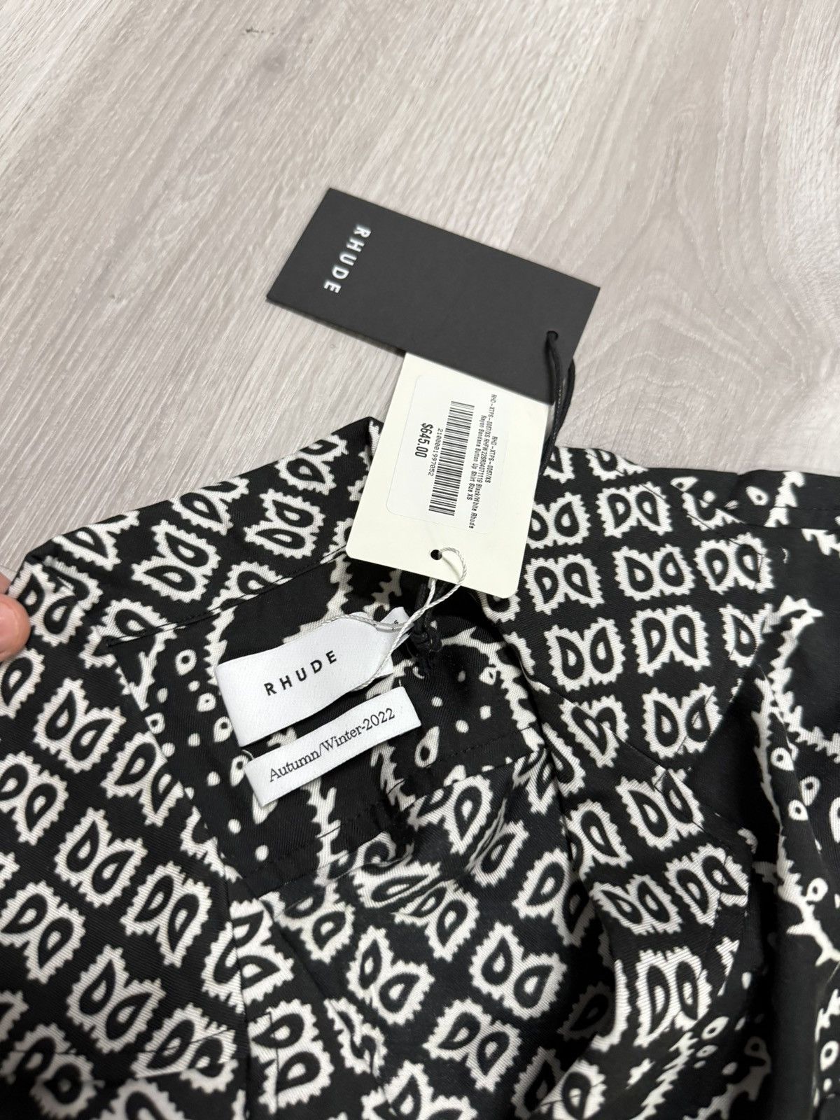 Rhude Rhude Bandana Black Button Up Shirt Size US XS / EU 42 / 0 - 3 Thumbnail