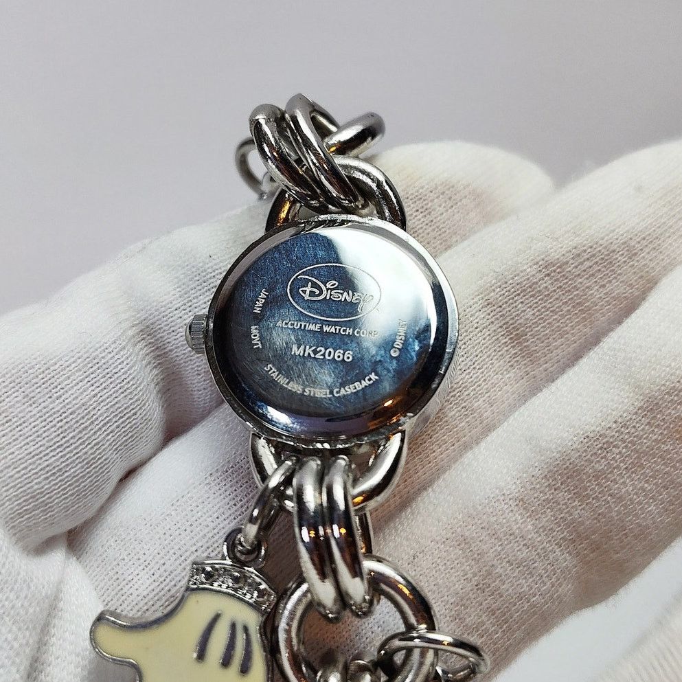 Disney Disney Mickey Mouse Charm Bracelet Watch Silver Glove Dangle Size ONE SIZE - 3 Thumbnail