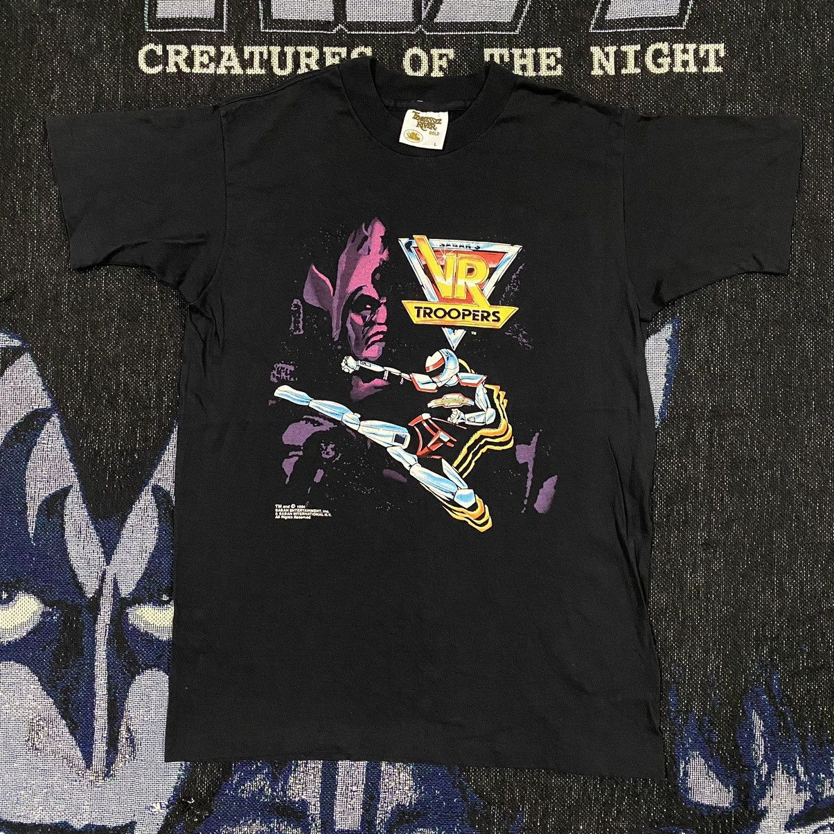 image of Comics x Vintage 90's Vr Troopers T-Shirt in Black, Men's (Size Small)