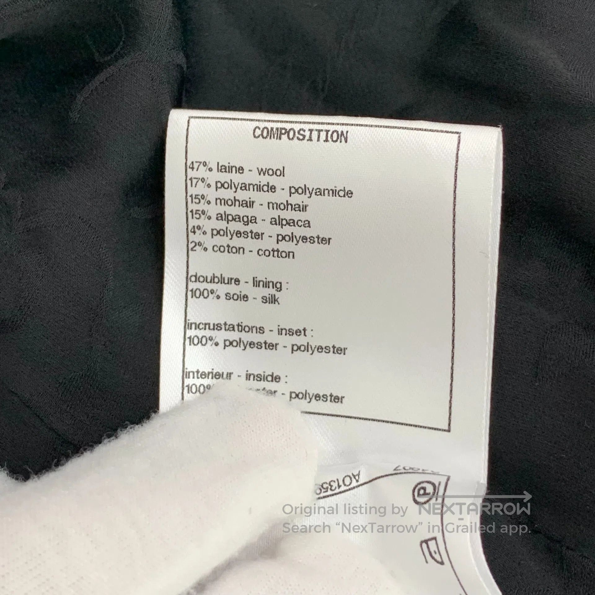 Chanel Chanel Black Gold Thread Wool Woven Tweed Hooded Long Slee Size XS / US 0-2 / IT 36-38 - 7 Thumbnail